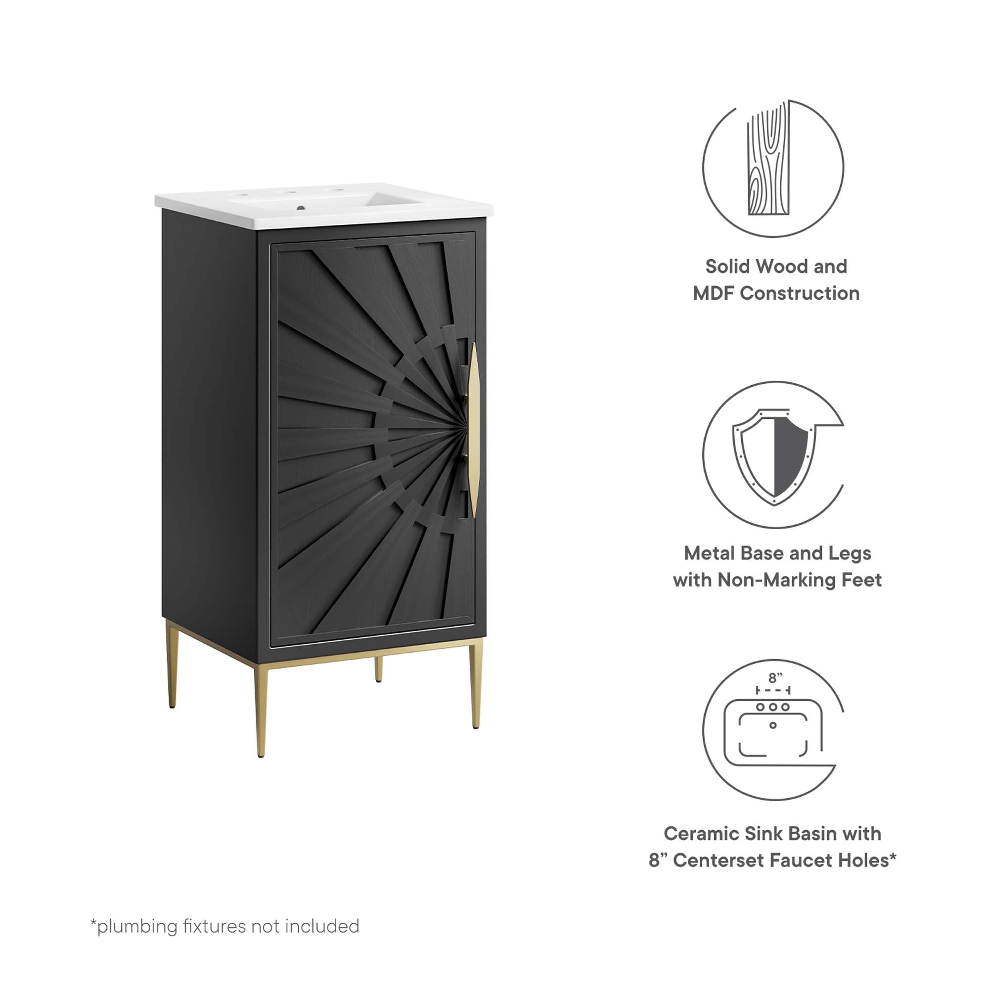 Awaken Bathroom Vanity Basin Included by Modway
