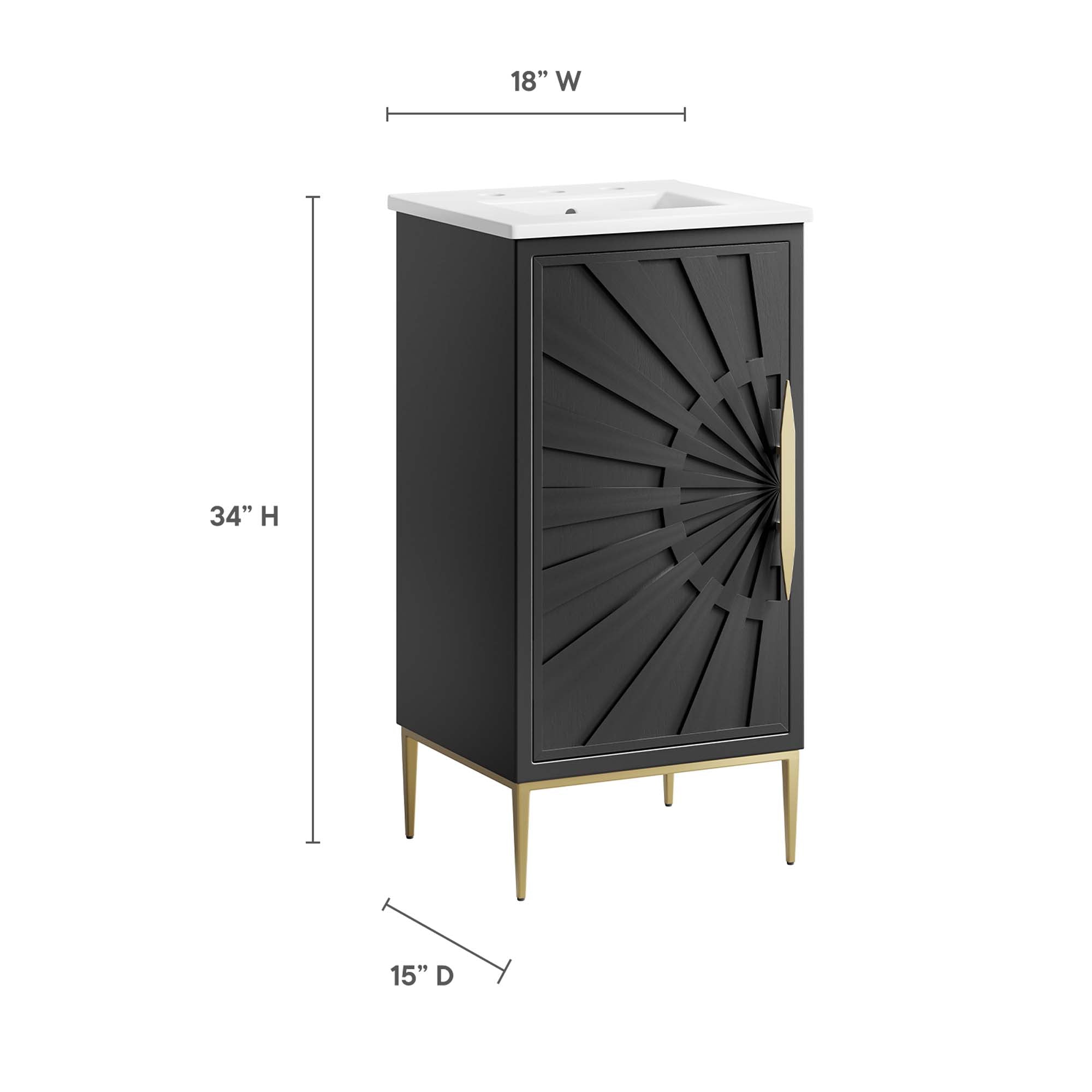 Awaken Bathroom Vanity Basin Included by Modway