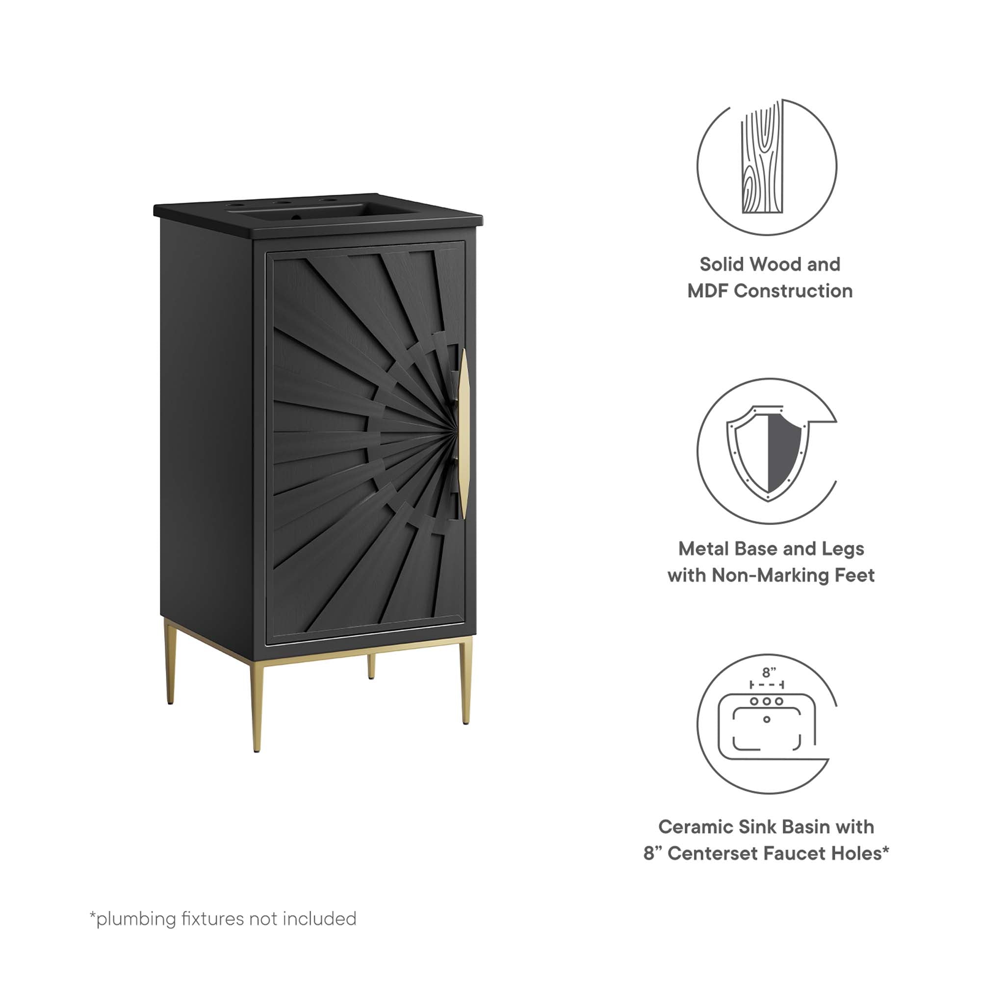 Awaken Bathroom Vanity Basin Included by Modway