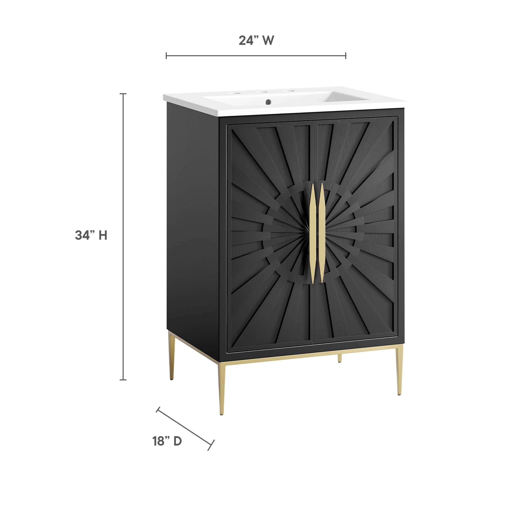Awaken Bathroom Vanity Basin Included by Modway