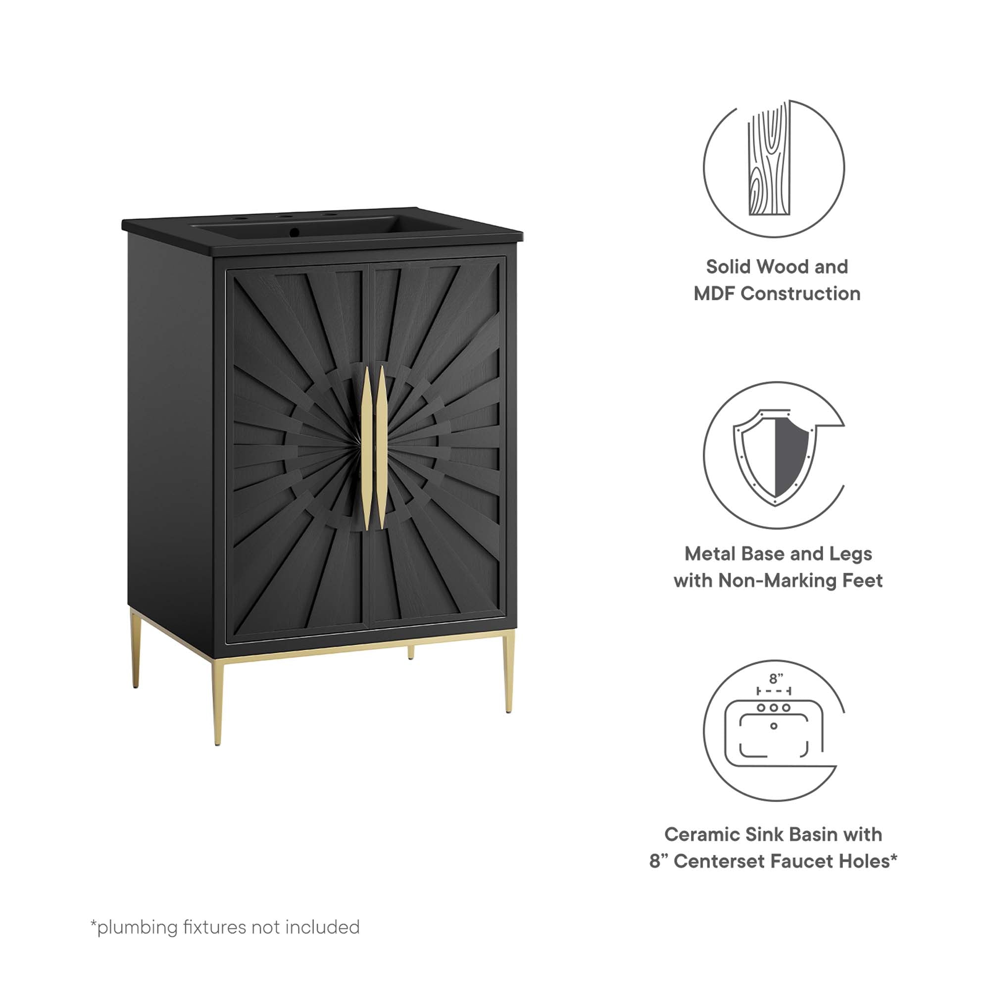 Awaken Bathroom Vanity Basin Included by Modway