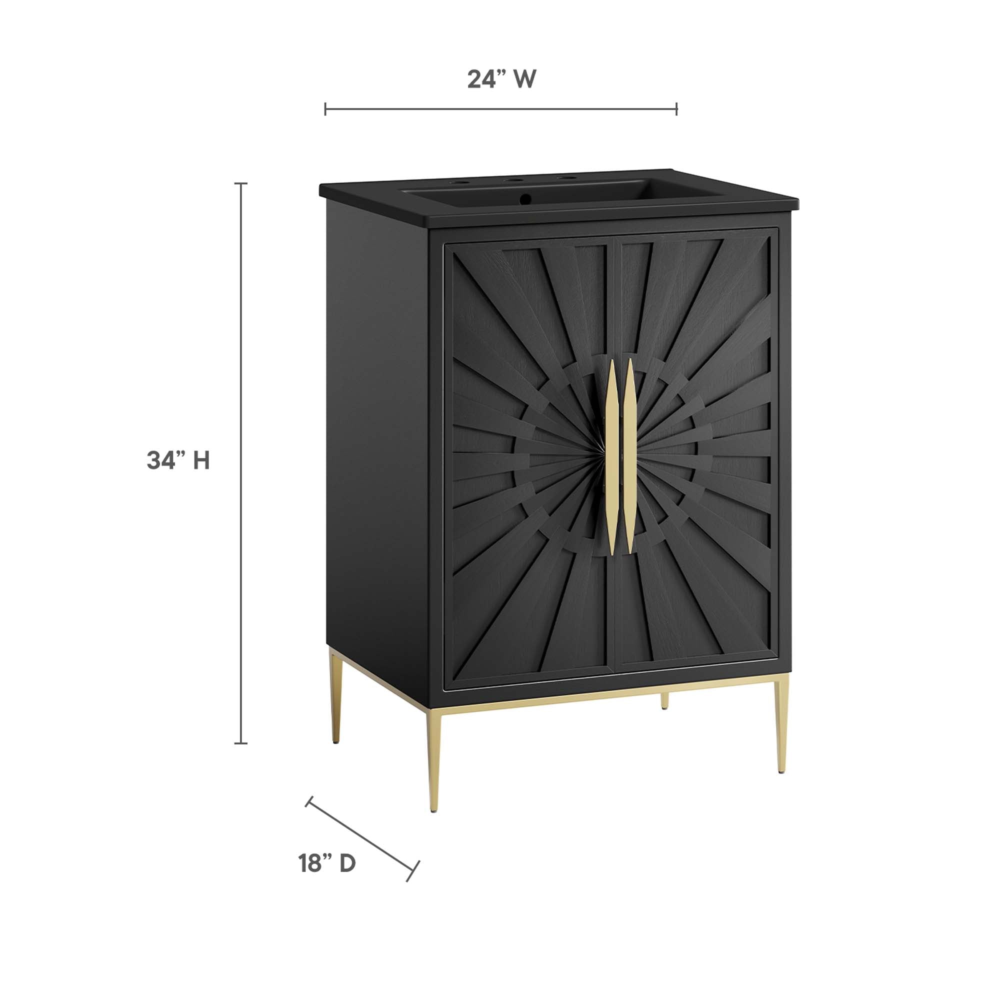 Awaken Bathroom Vanity Basin Included by Modway