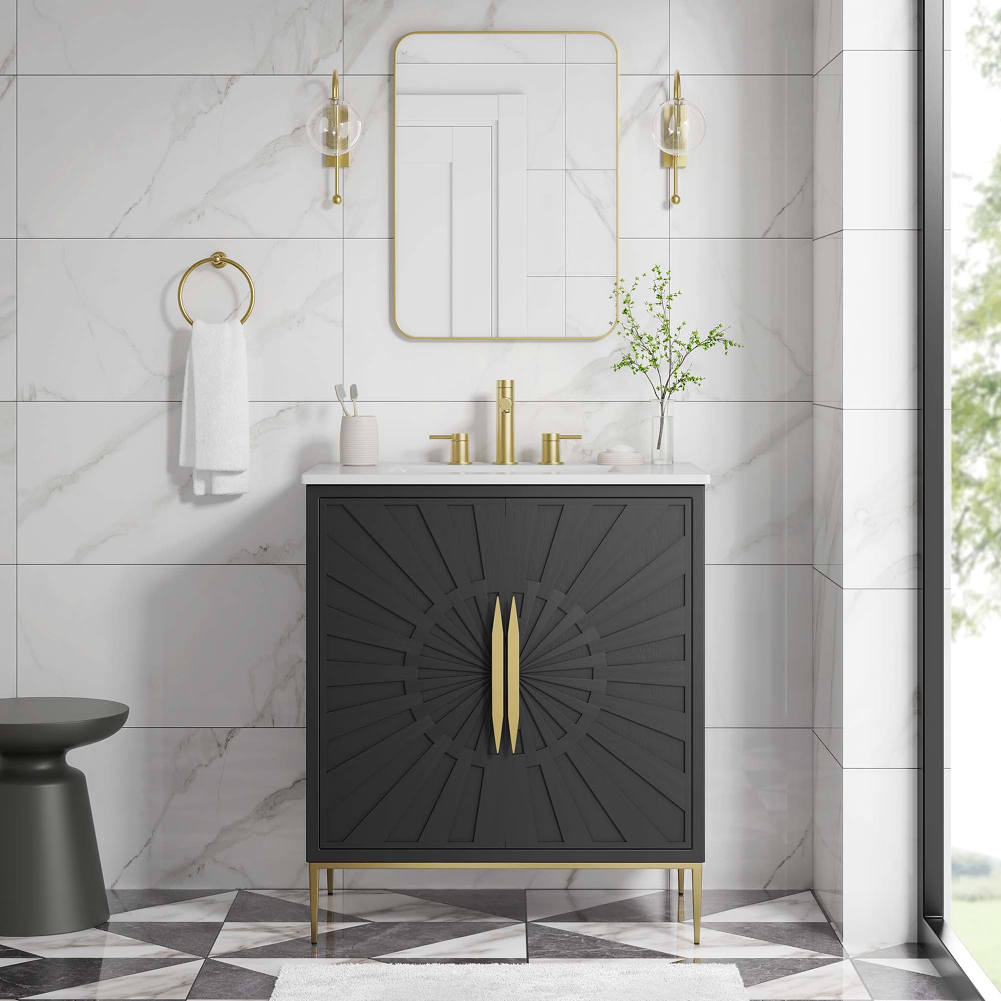 Awaken Bathroom Vanity Basin Included by Modway