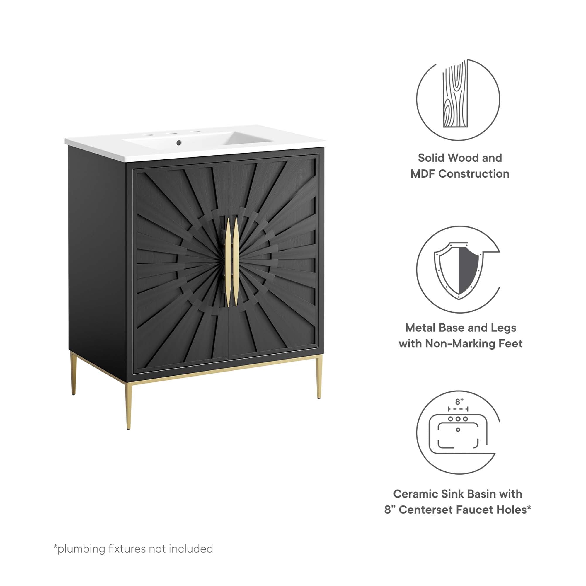 Awaken Bathroom Vanity Basin Included by Modway
