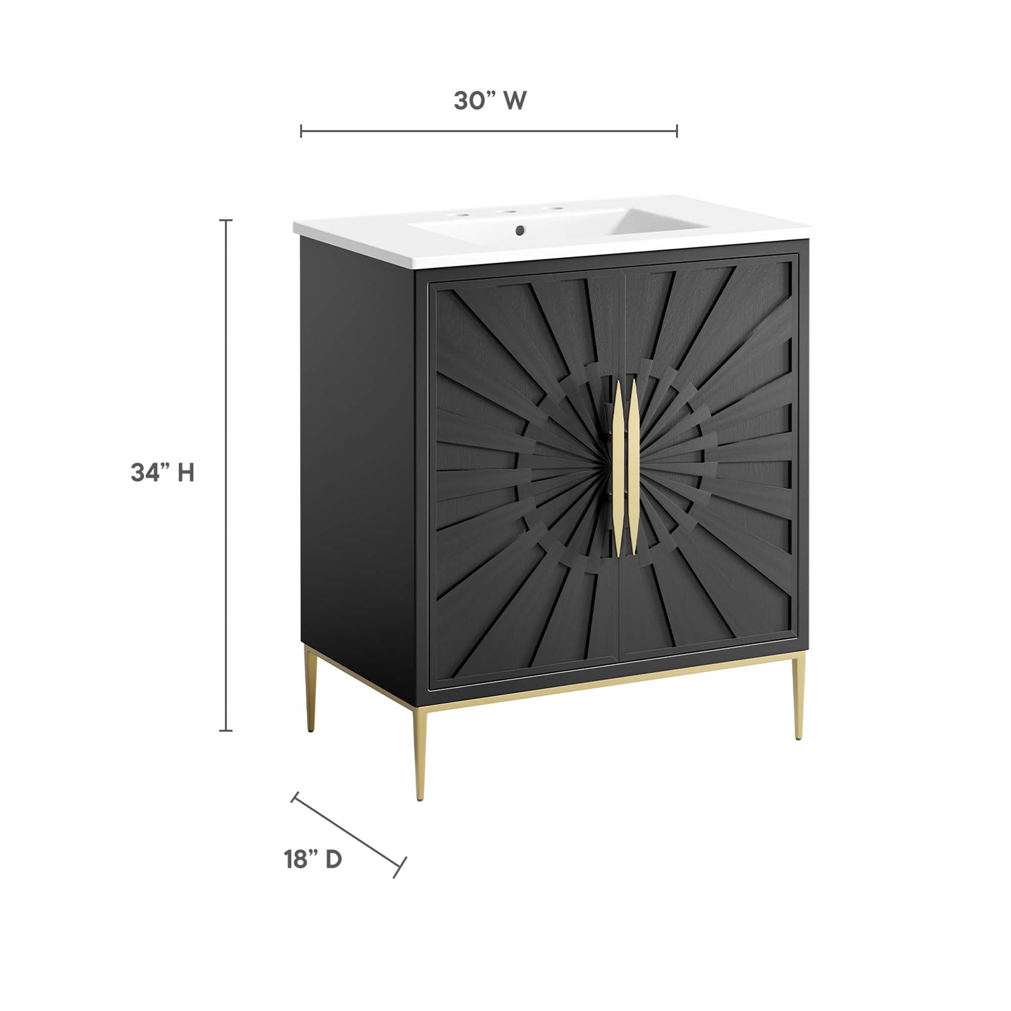 Awaken Bathroom Vanity Basin Included by Modway