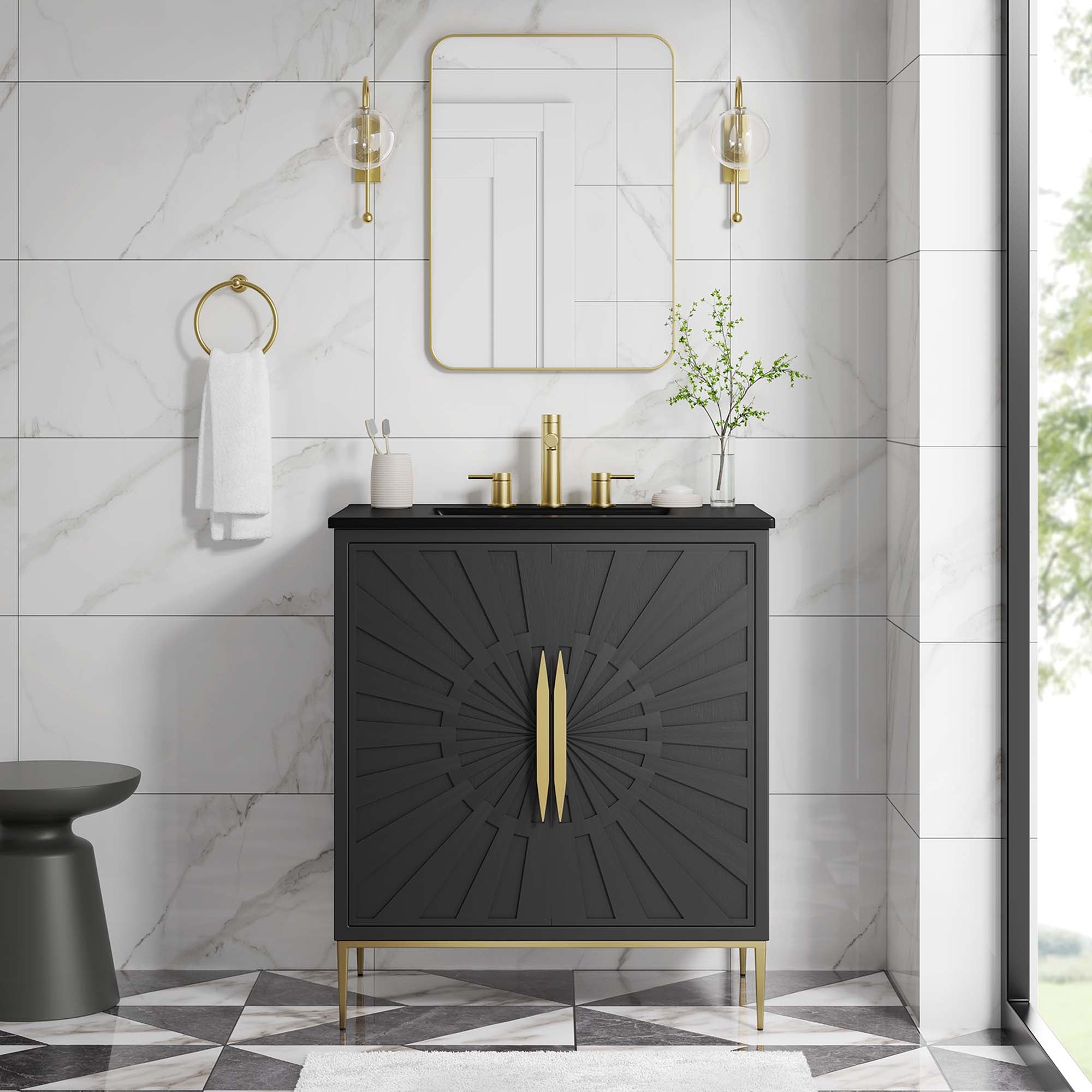 Awaken Bathroom Vanity Basin Included by Modway