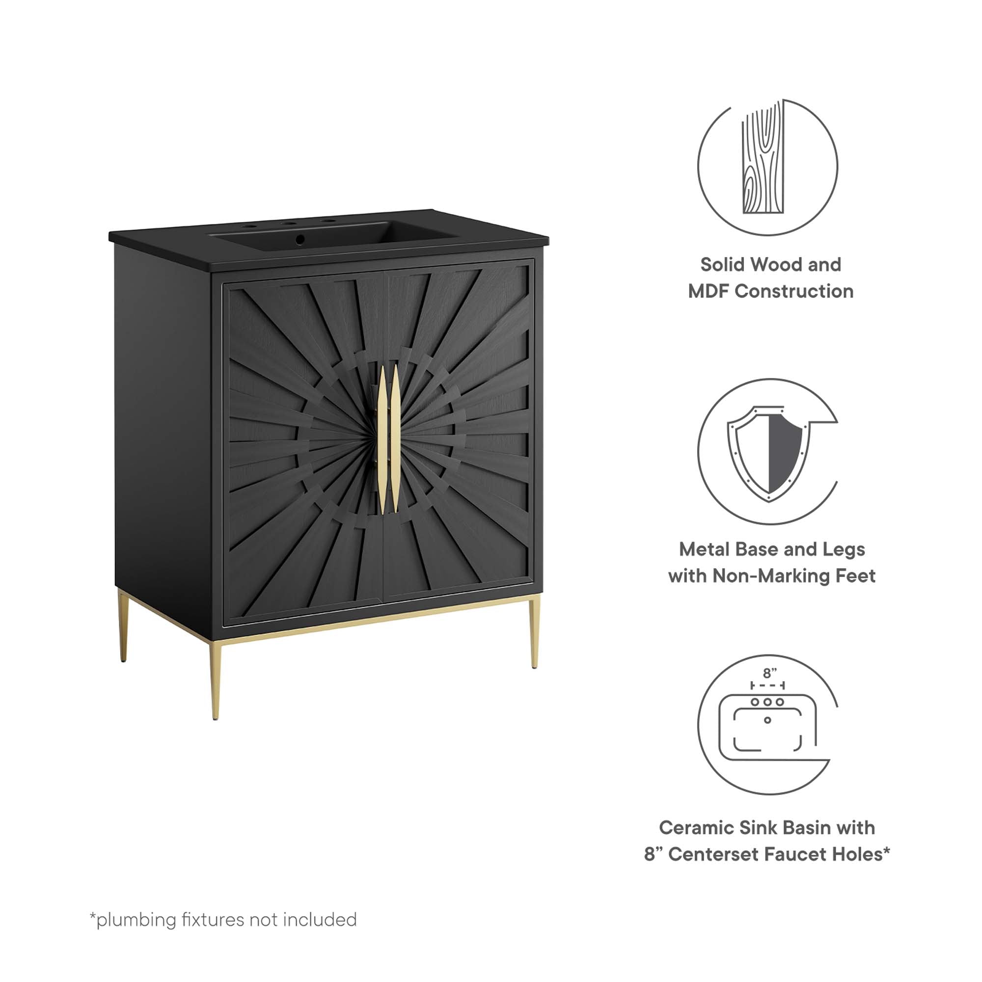 Awaken Bathroom Vanity Basin Included by Modway