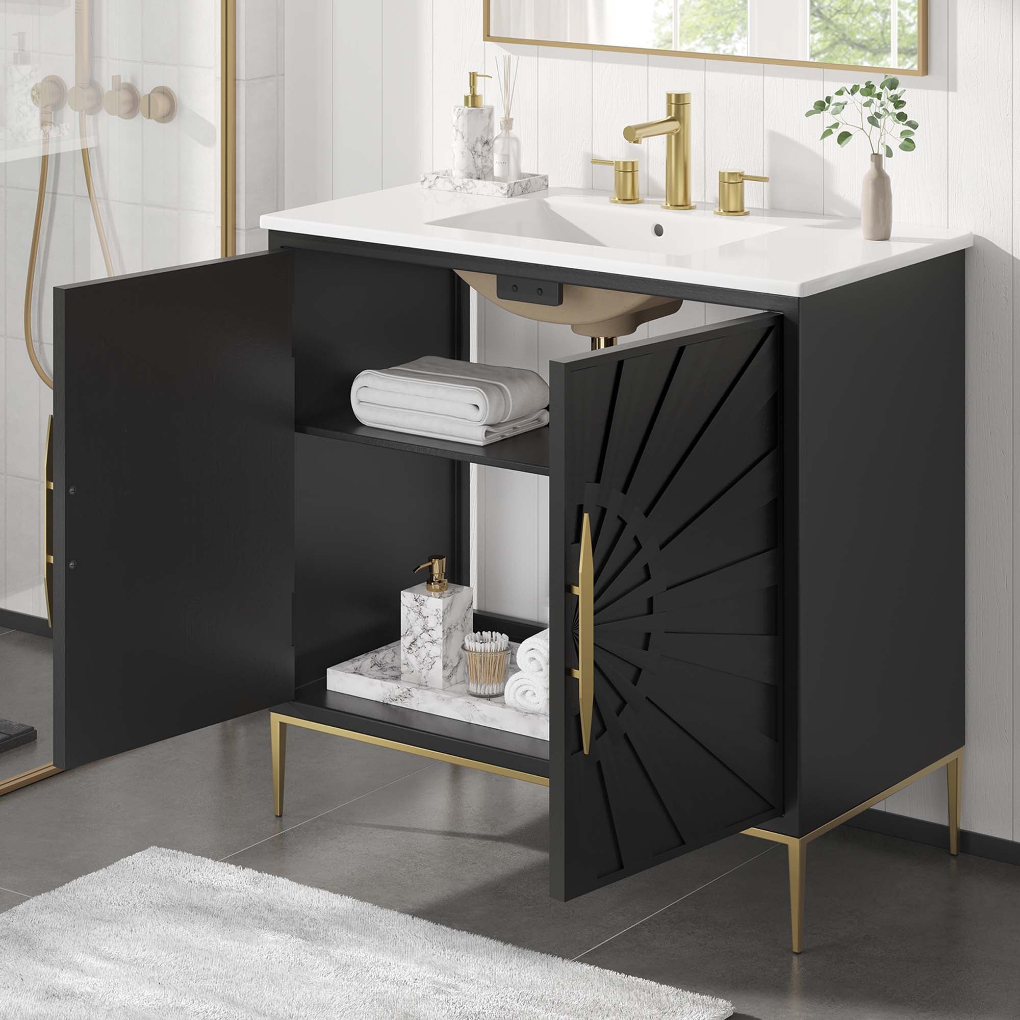Awaken Bathroom Vanity Basin Included by Modway