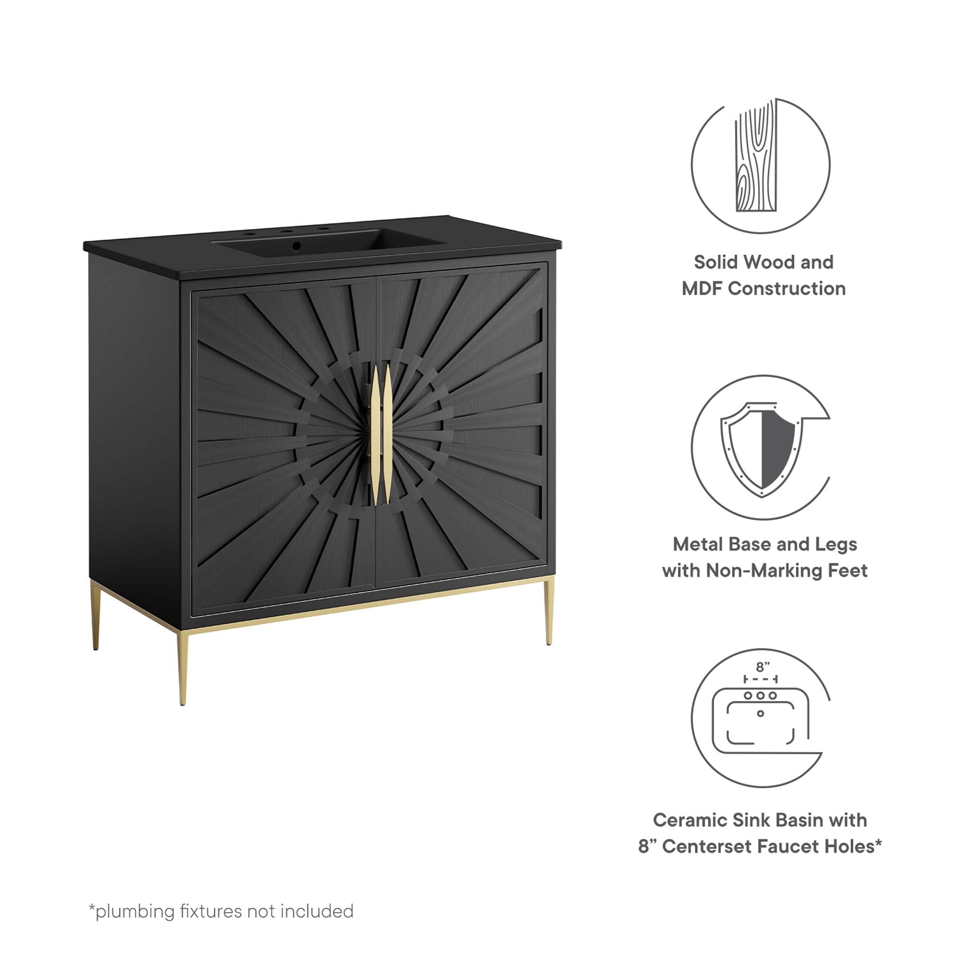 Awaken Bathroom Vanity Basin Included by Modway