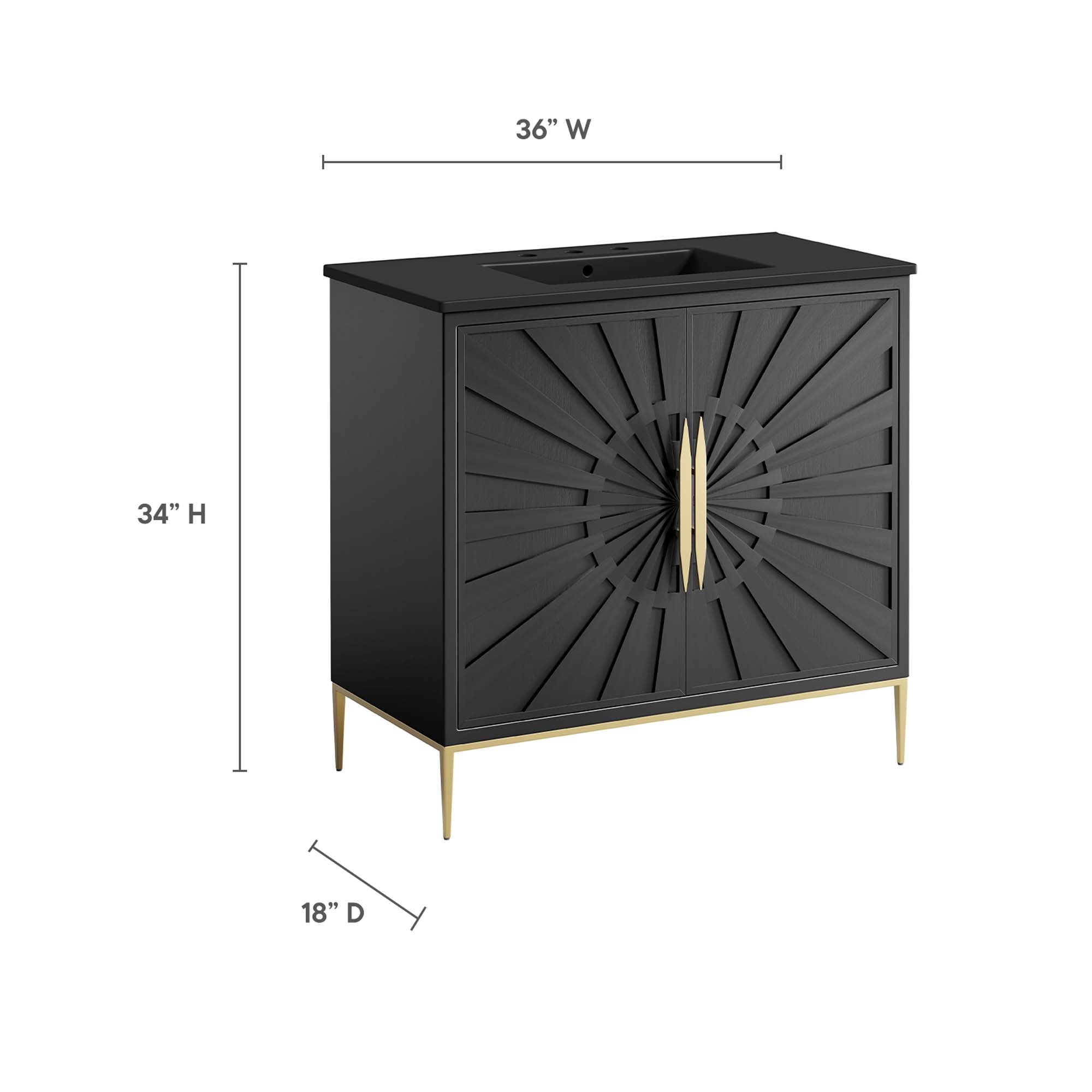 Awaken Bathroom Vanity Basin Included by Modway