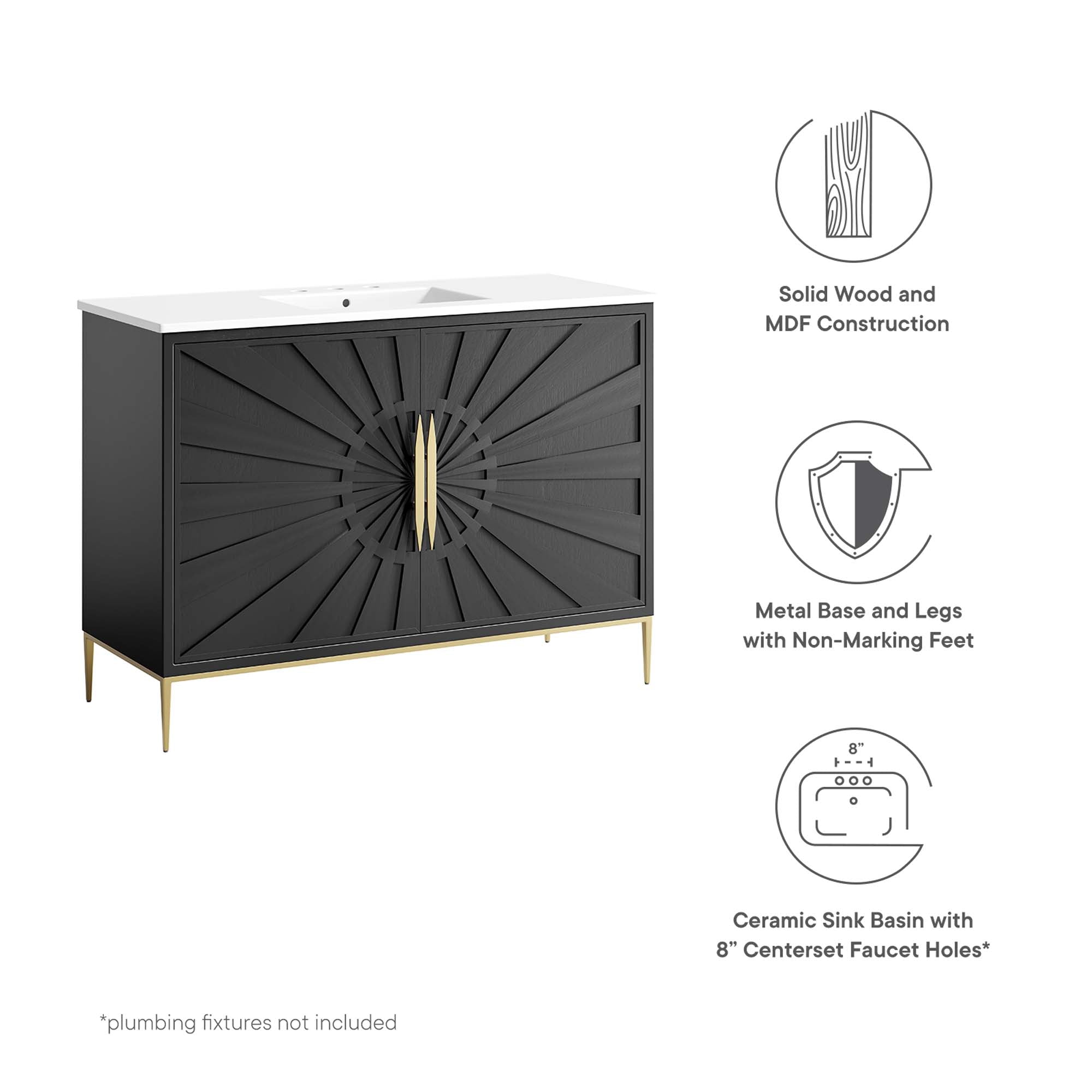 Awaken Bathroom Vanity Basin Included by Modway