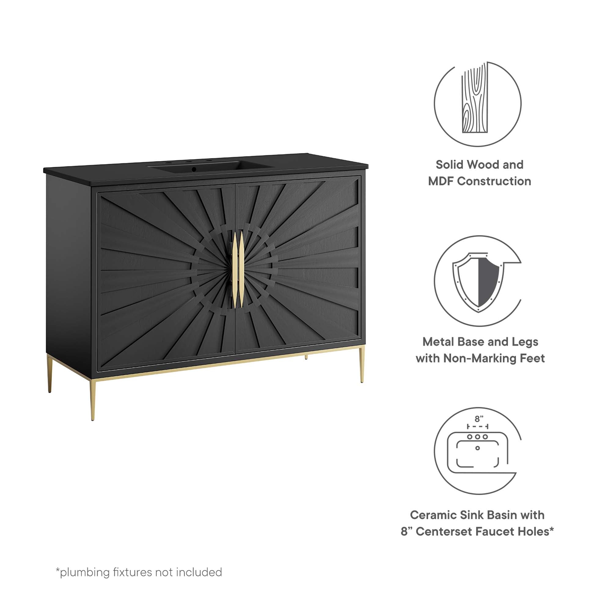 Awaken Bathroom Vanity Basin Included by Modway