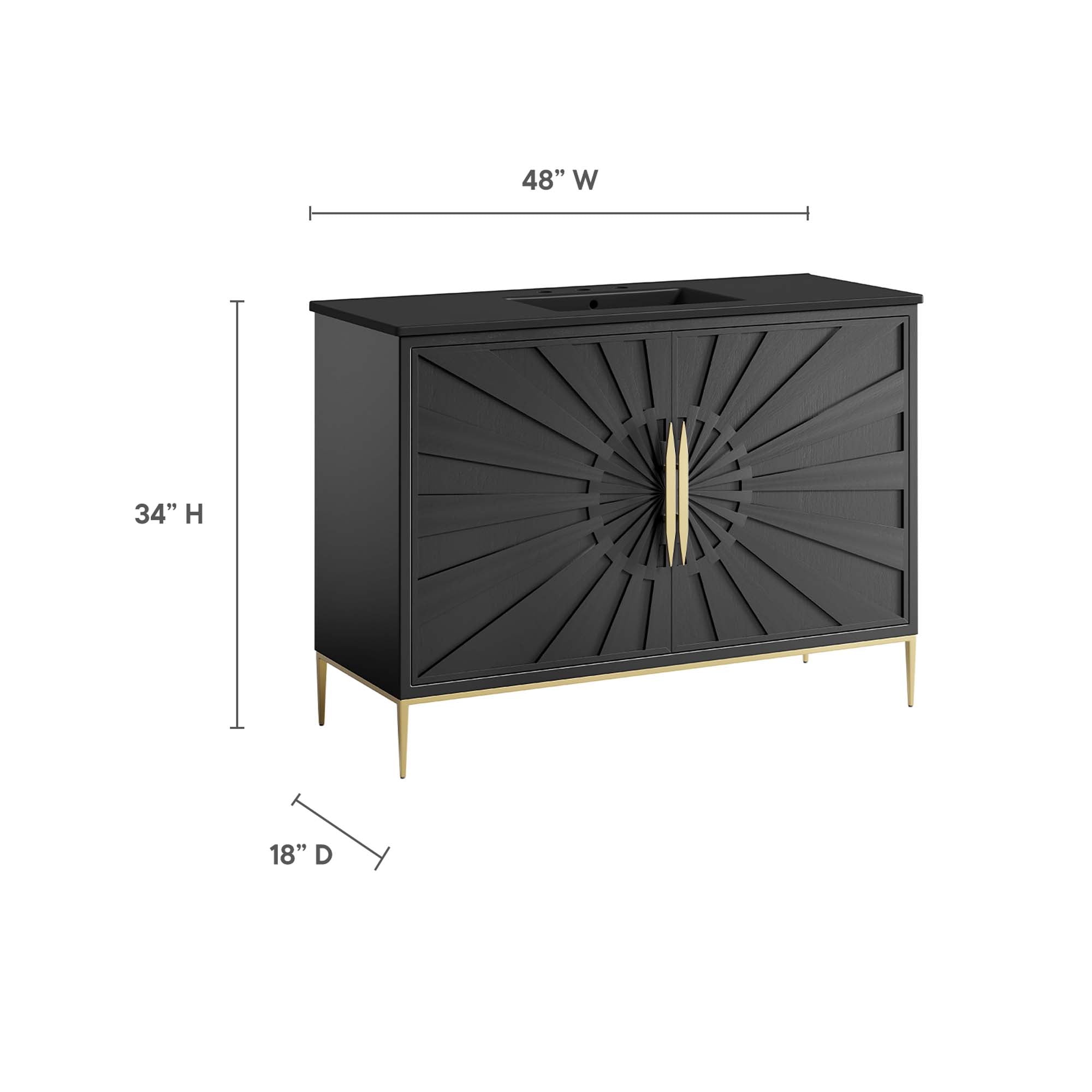Awaken Bathroom Vanity Basin Included by Modway
