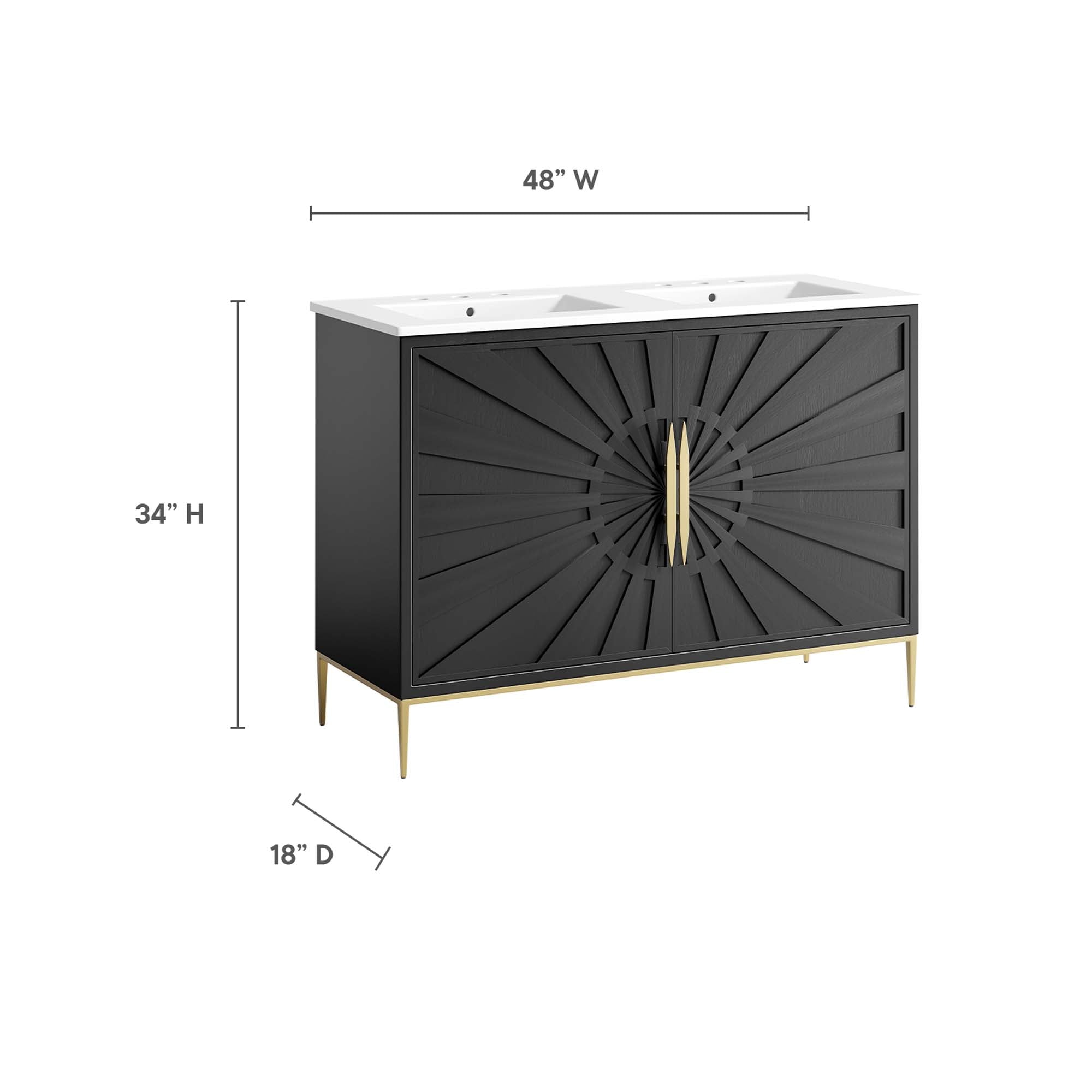 Awaken Bathroom Vanity Basin Included by Modway
