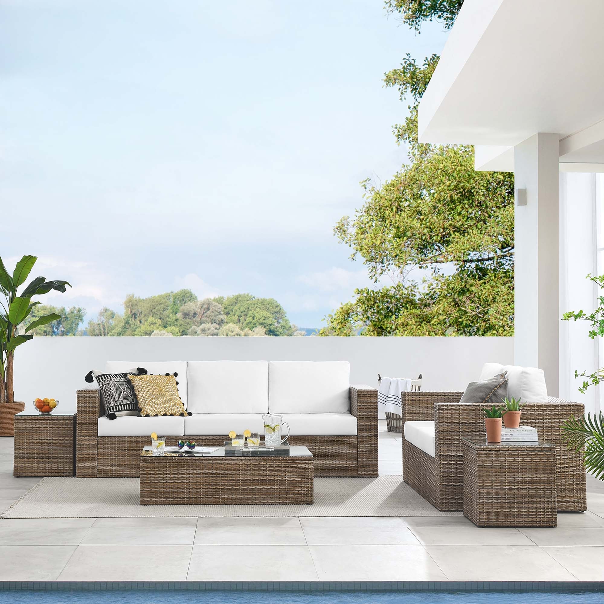 Convene Outdoor Patio Outdoor Patio 5-Piece Furniture Set by Modway