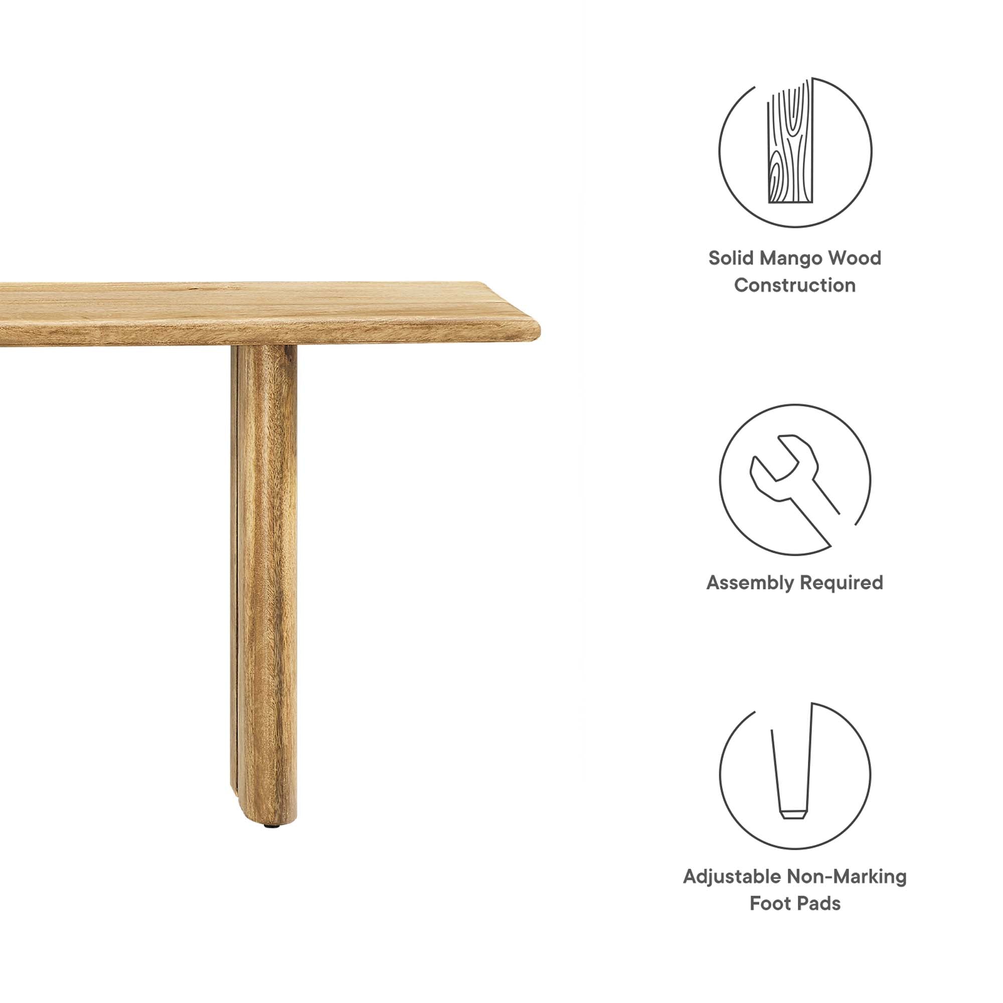 Amistad 58" Wood Bench by Modway