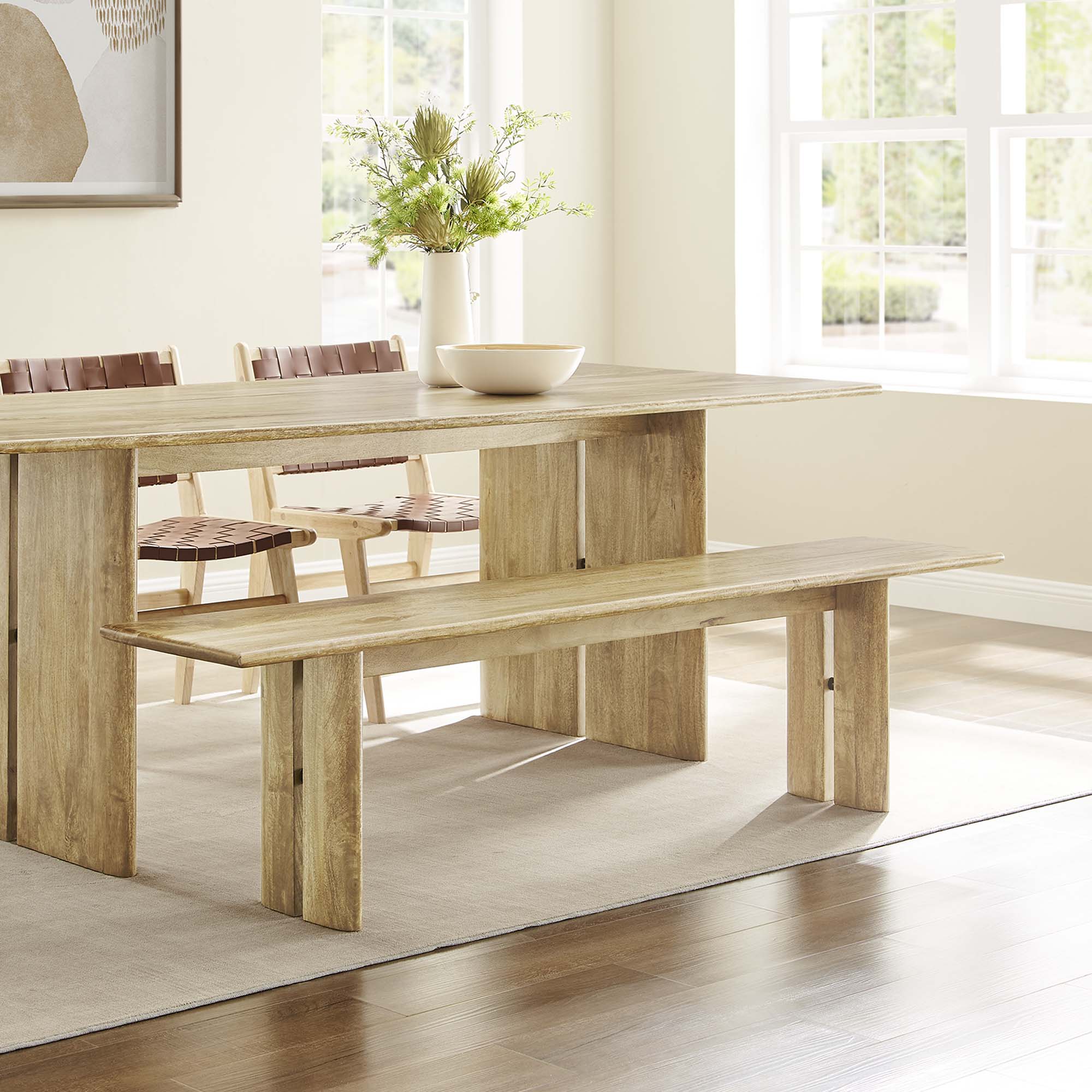 Amistad 72" Wood Bench by Modway