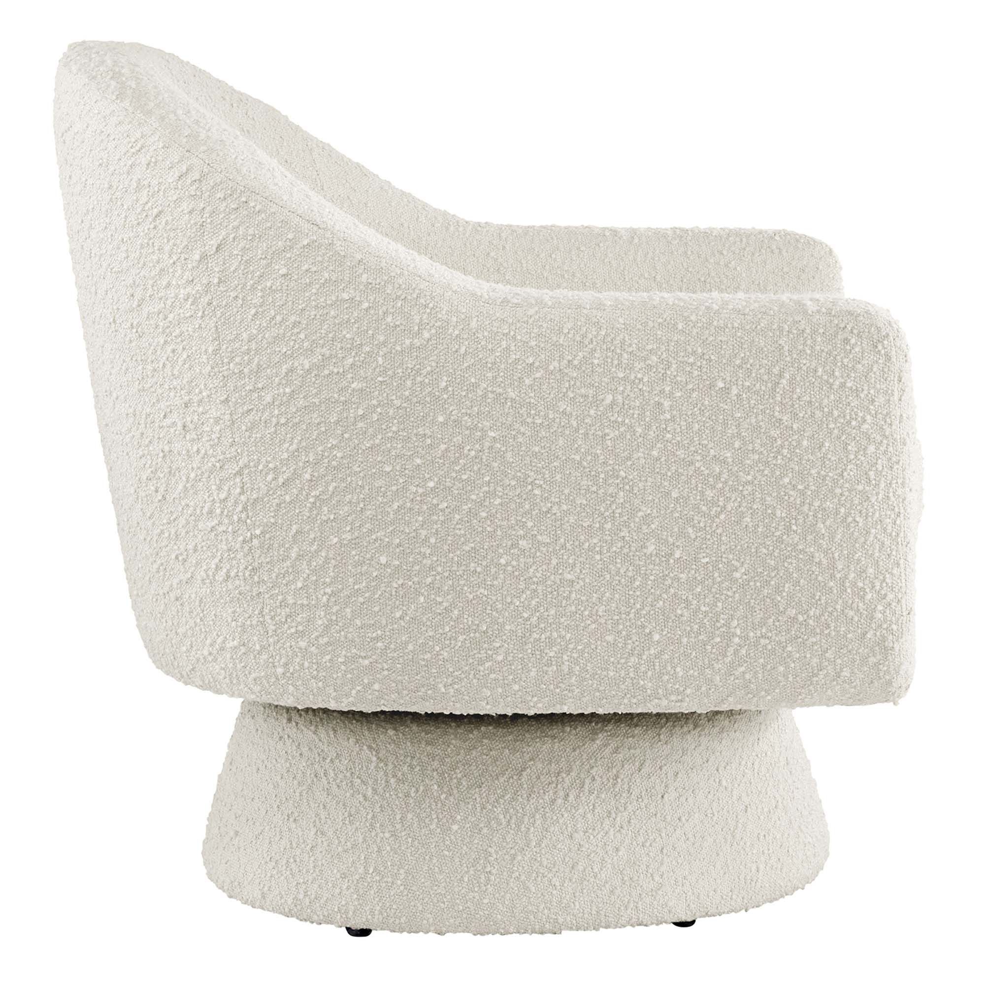 Astral Boucle Fabric Boucle Fabric Swivel Chair by Modway