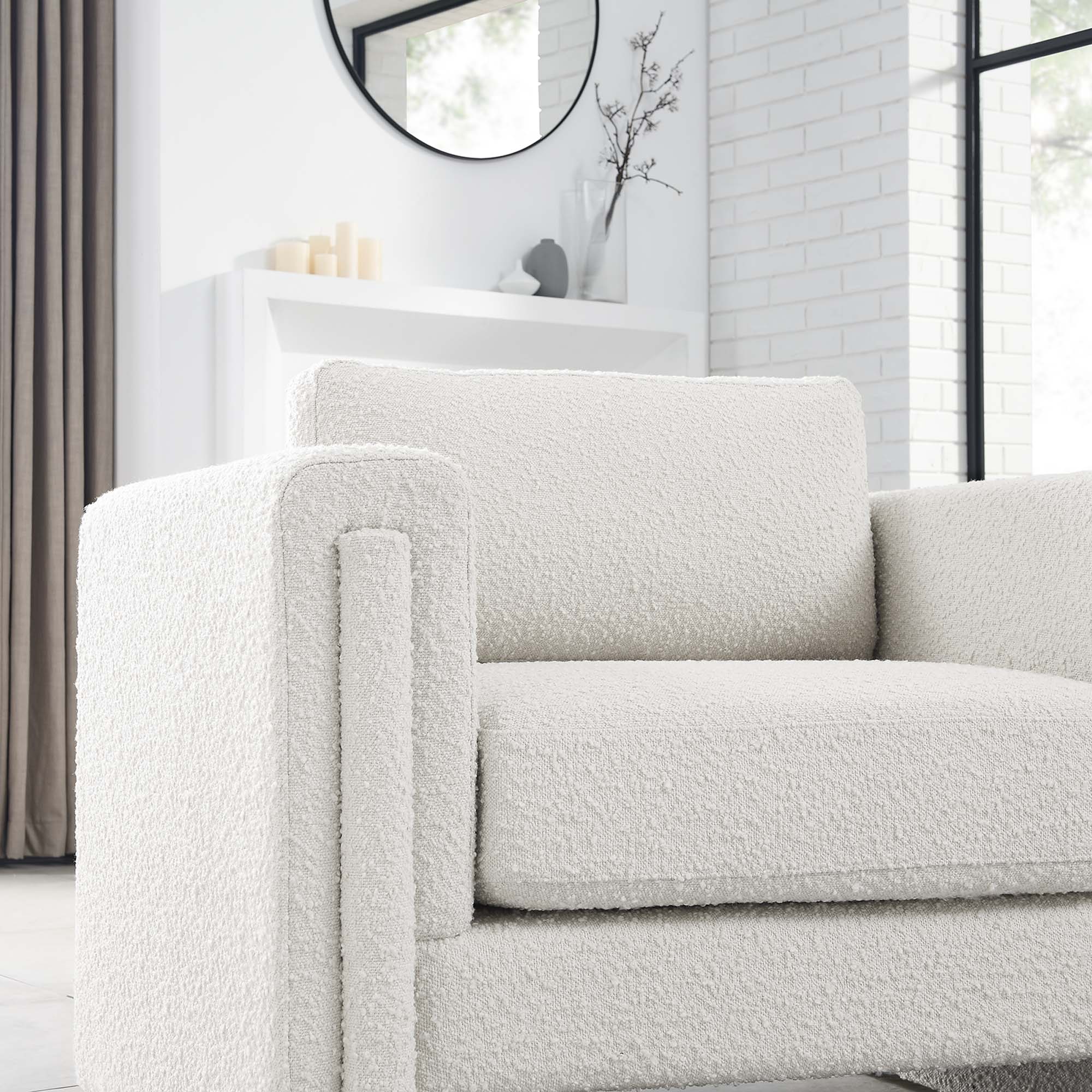 Visible Boucle Fabric Armchair by Modway