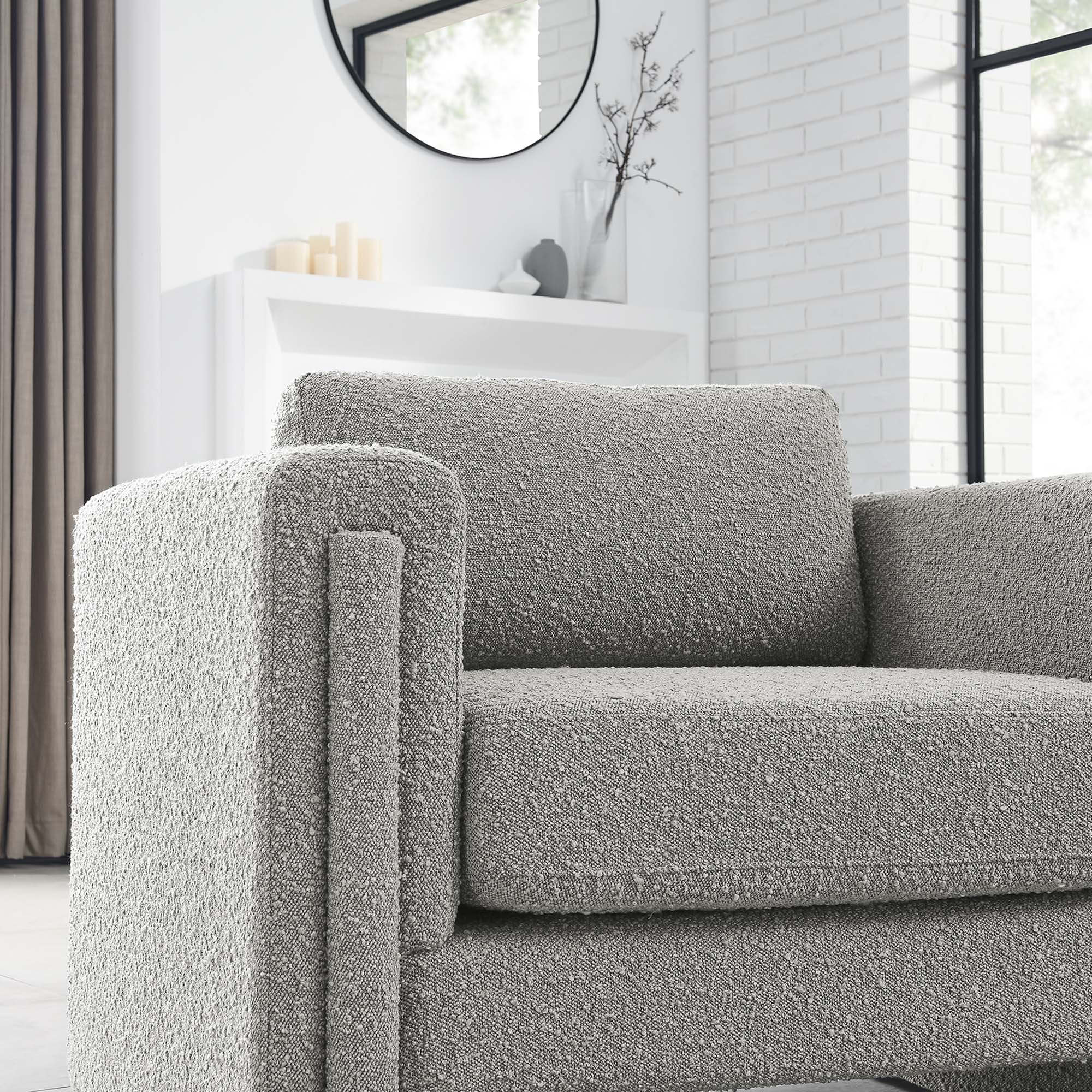 Visible Boucle Fabric Armchair by Modway