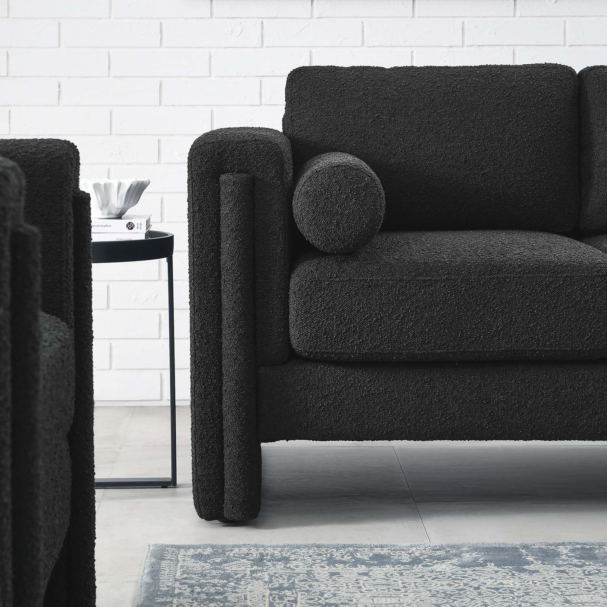 Visible Boucle Fabric Loveseat by Modway