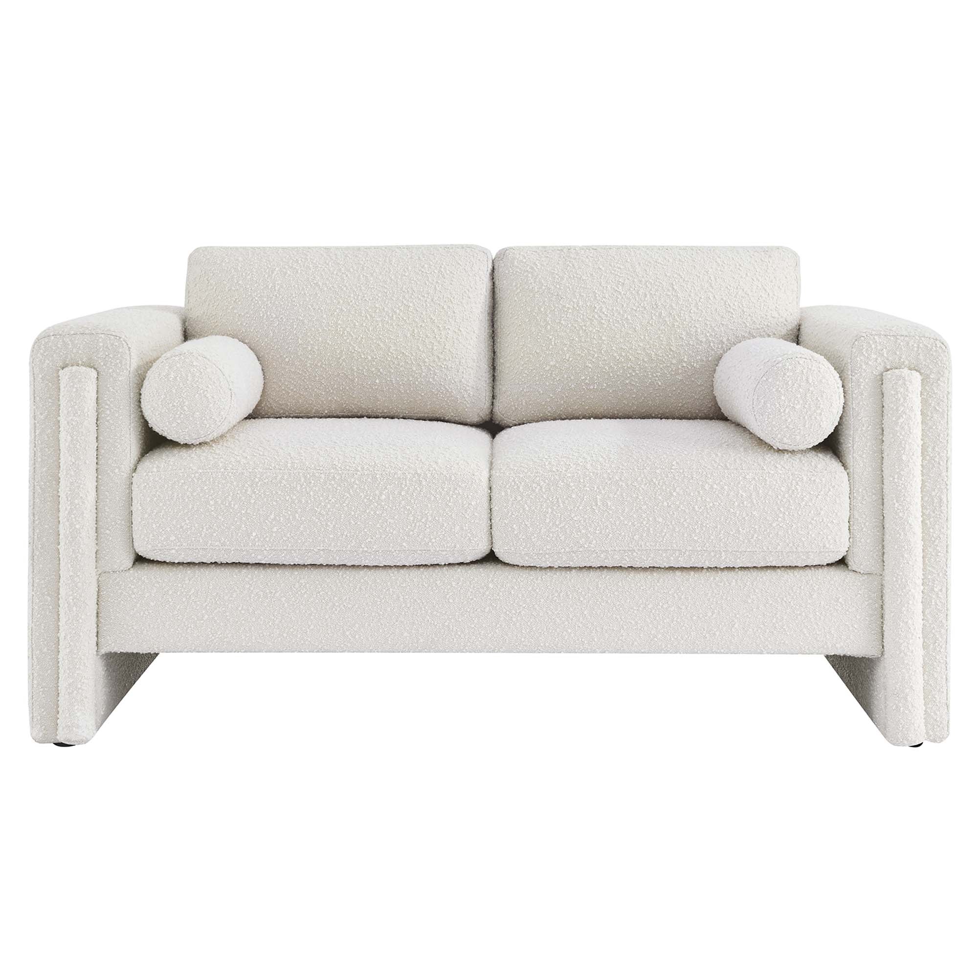 Visible Boucle Fabric Loveseat by Modway