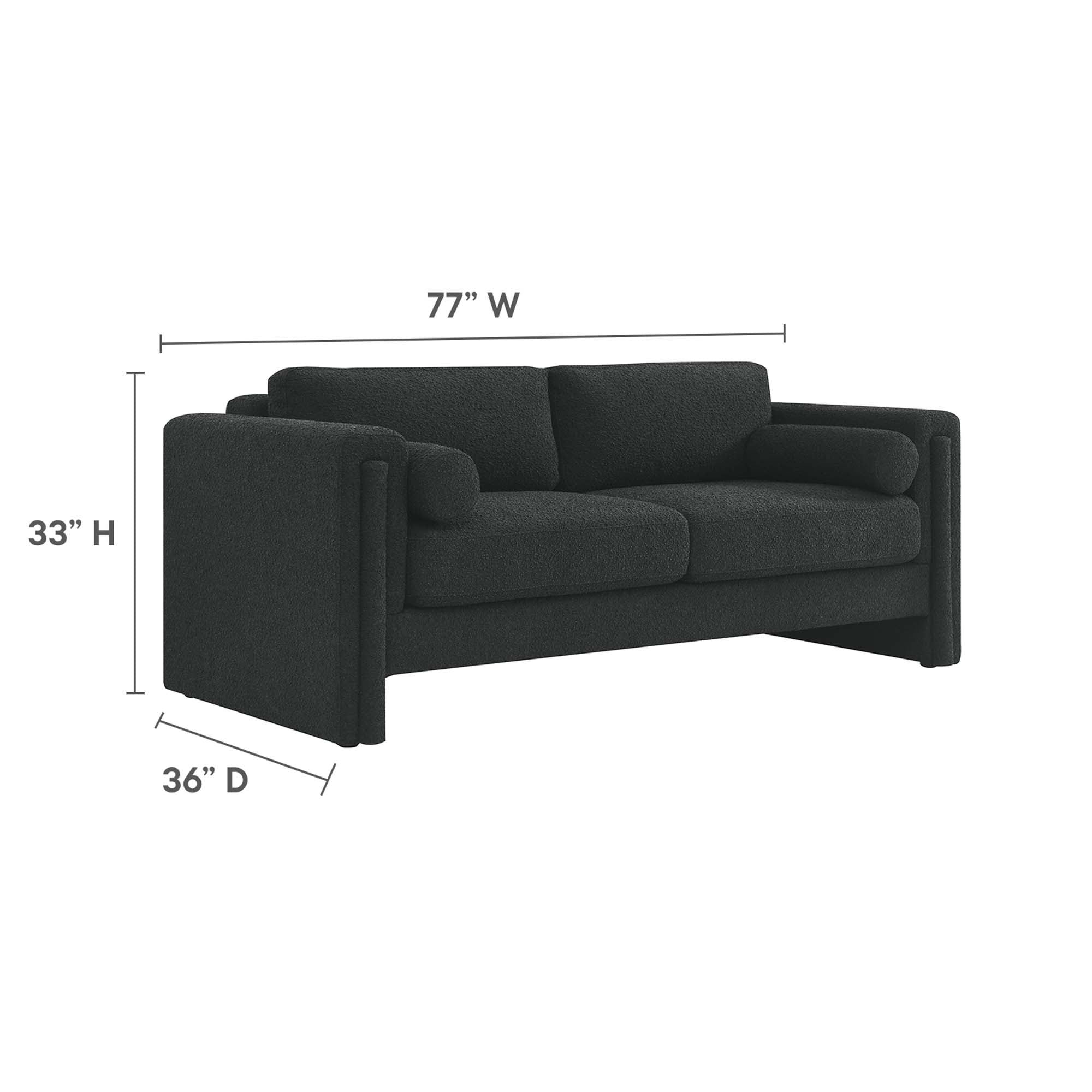 Visible Boucle Fabric Sofa by Modway
