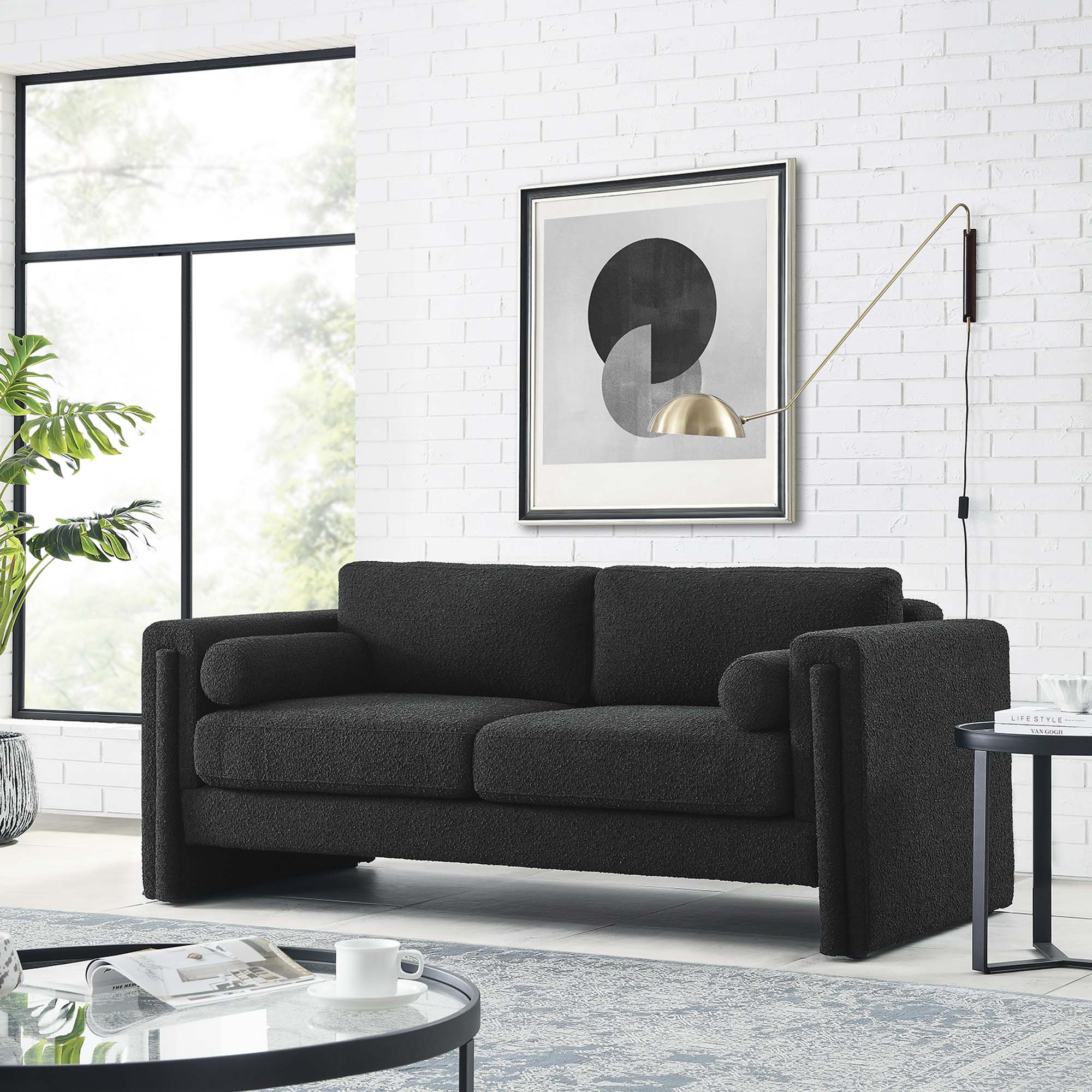 Visible Boucle Fabric Sofa by Modway