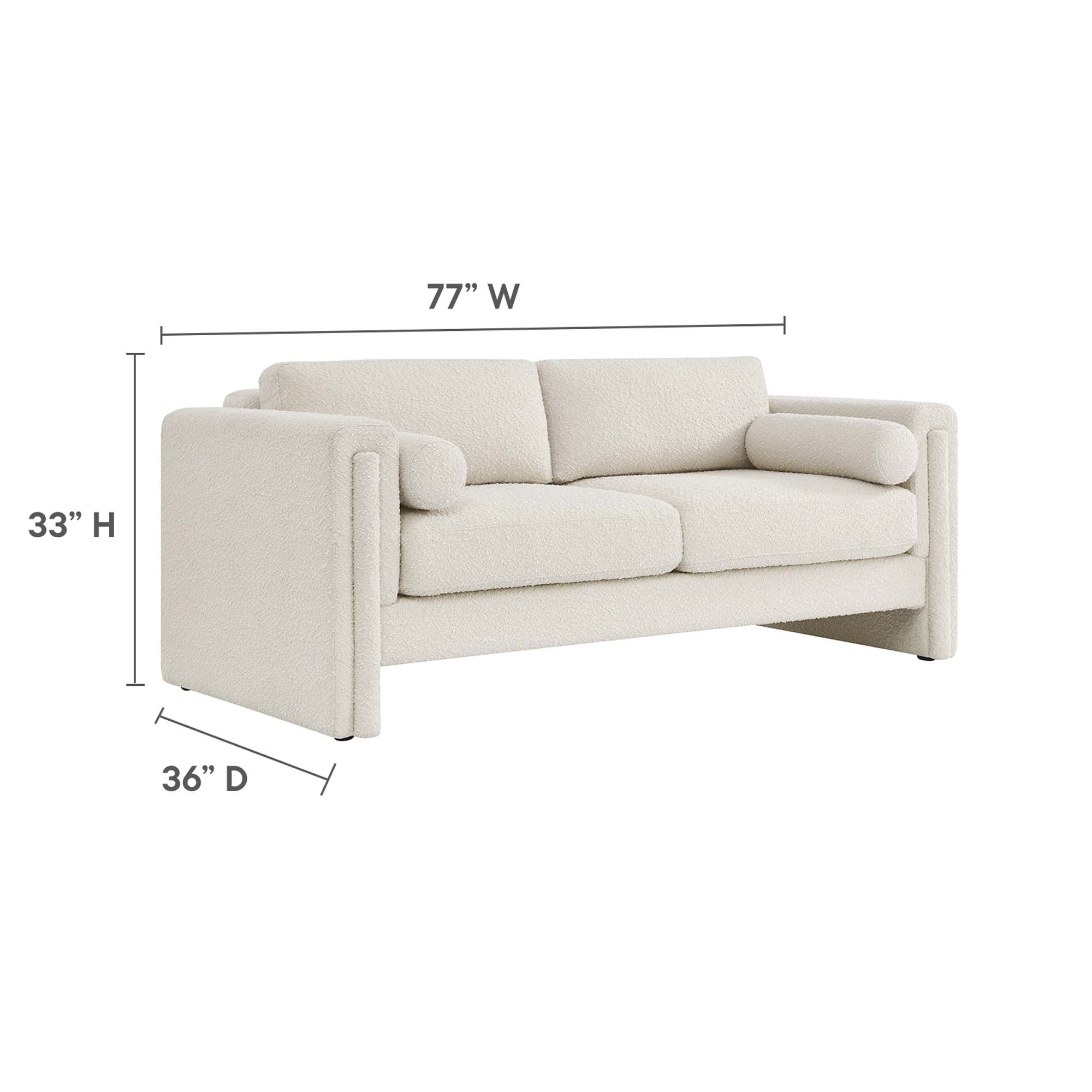 Visible Boucle Fabric Sofa by Modway