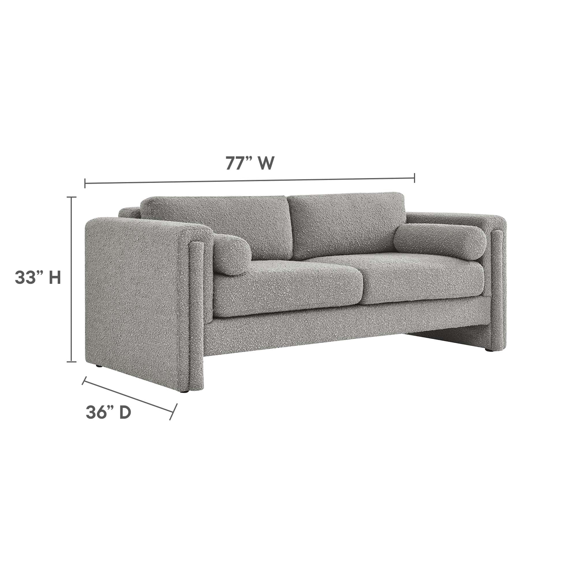 Visible Boucle Fabric Sofa by Modway