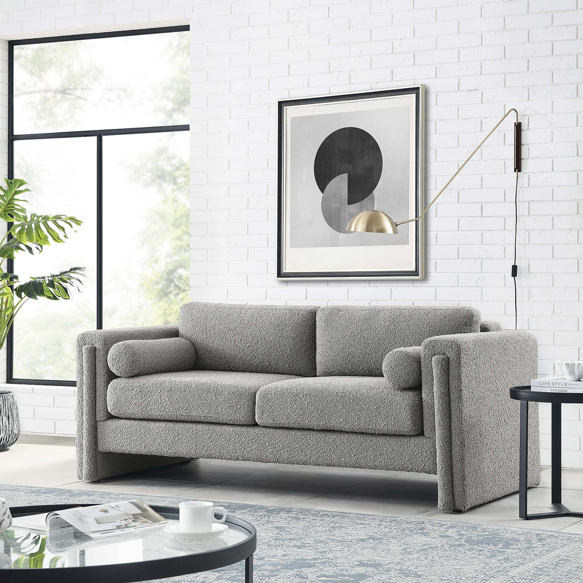 Visible Boucle Fabric Sofa by Modway