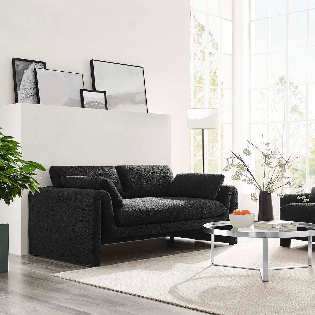 Waverly Boucle Fabric Sofa by Modway