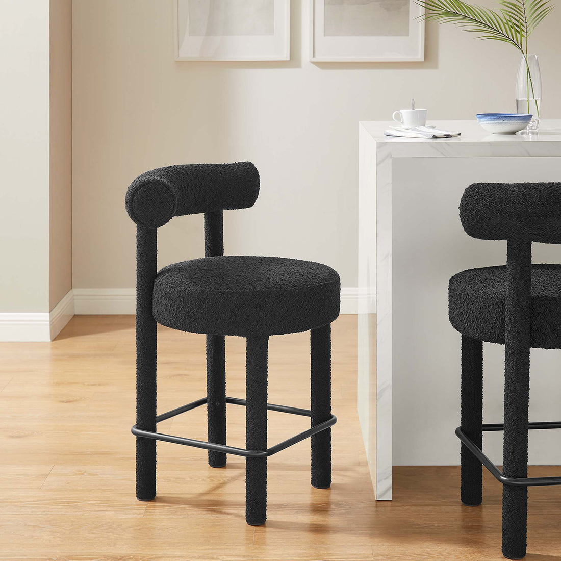 Toulouse Boucle Fabric Counter Stool by Modway