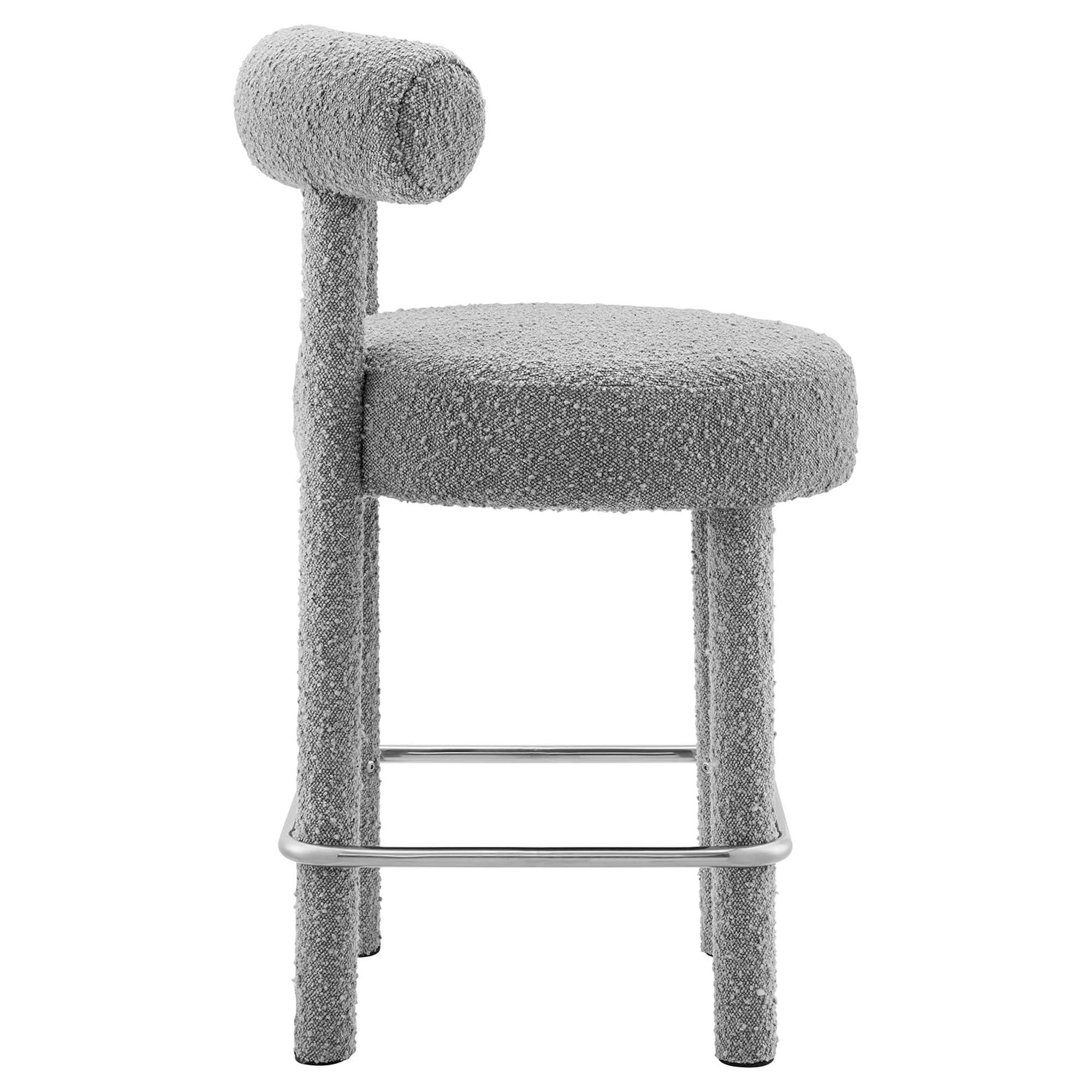 Toulouse Boucle Fabric Counter Stool by Modway