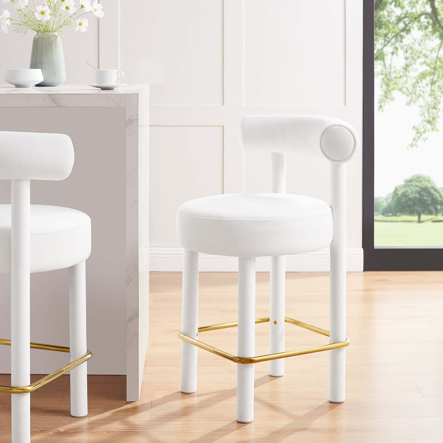 Toulouse Performance Velvet Counter Stool by Modway
