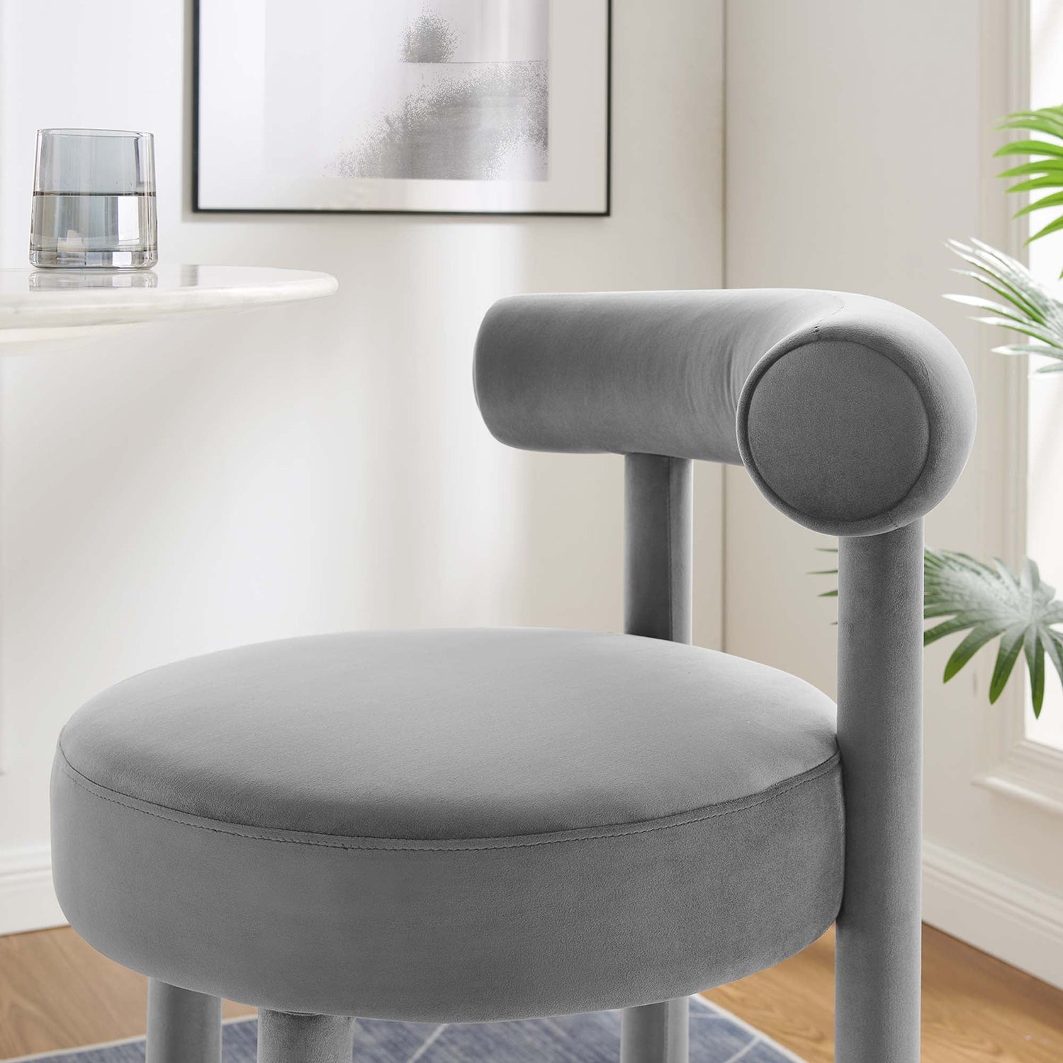 Toulouse Performance Velvet Bar Stool by Modway