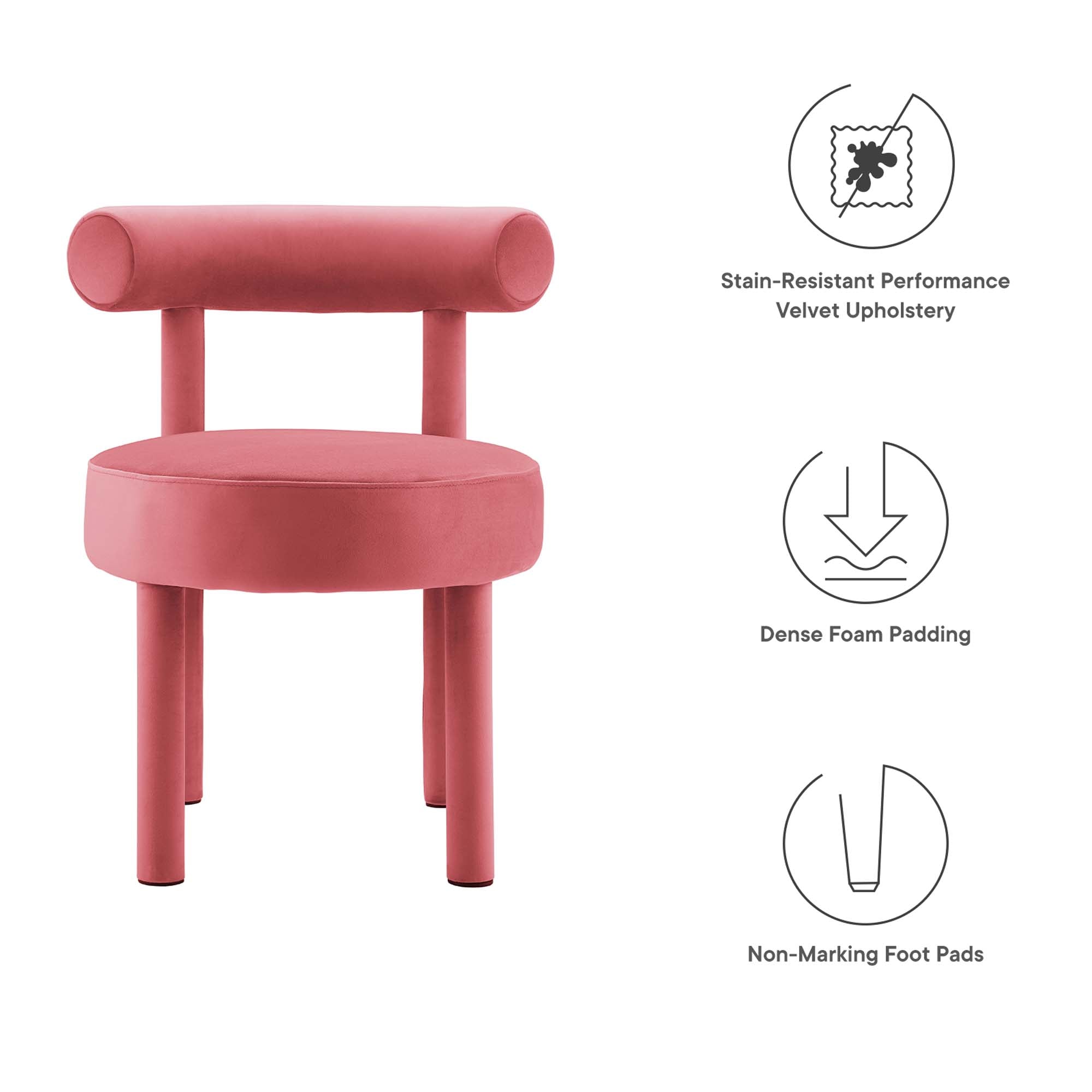 Toulouse Performance Velvet Dining Chair by Modway