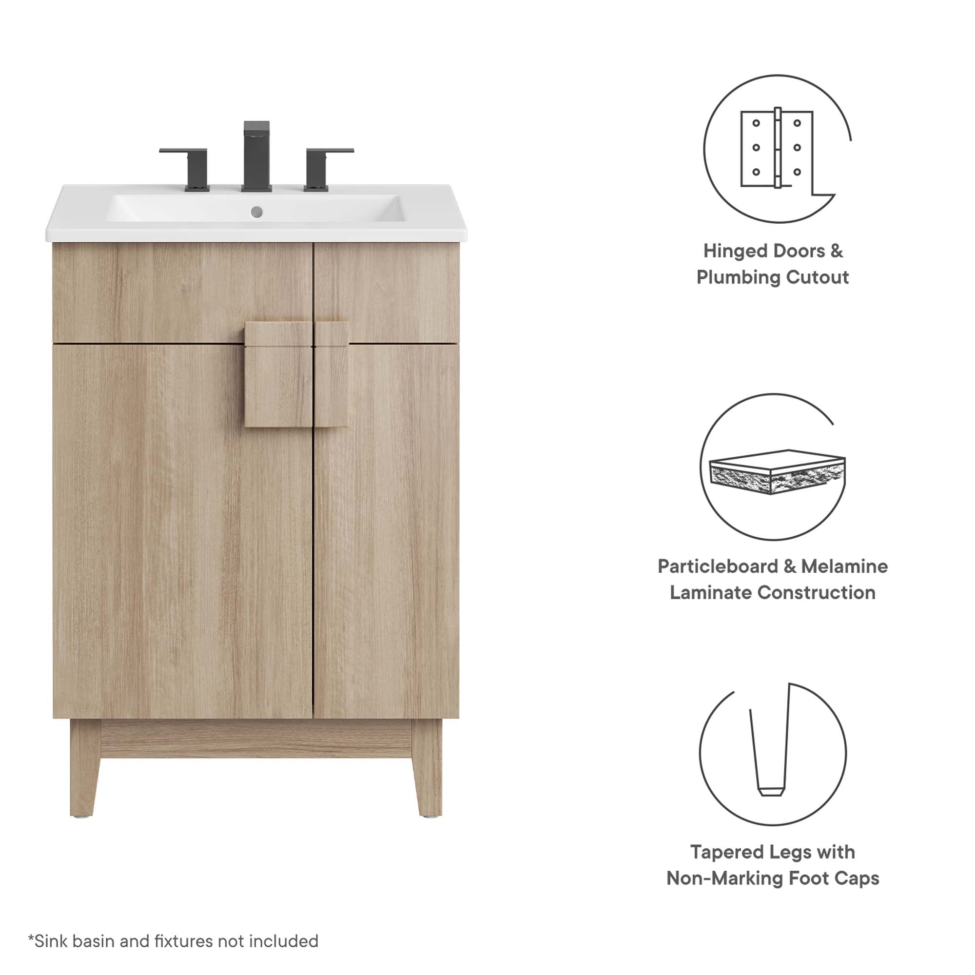 Miles Bathroom Cabinet Basin Not Included by Modway