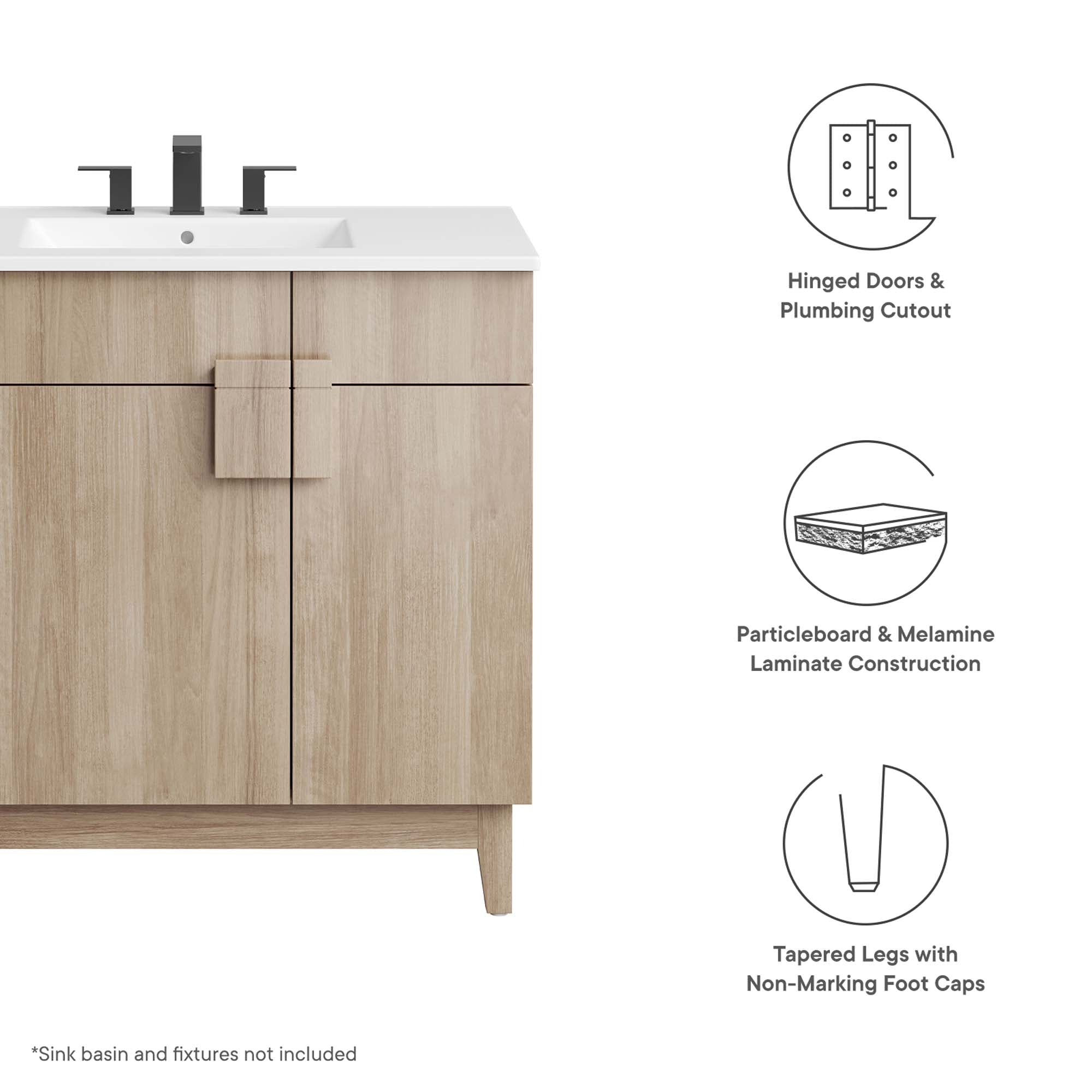 Miles Bathroom Cabinet Basin Not Included by Modway