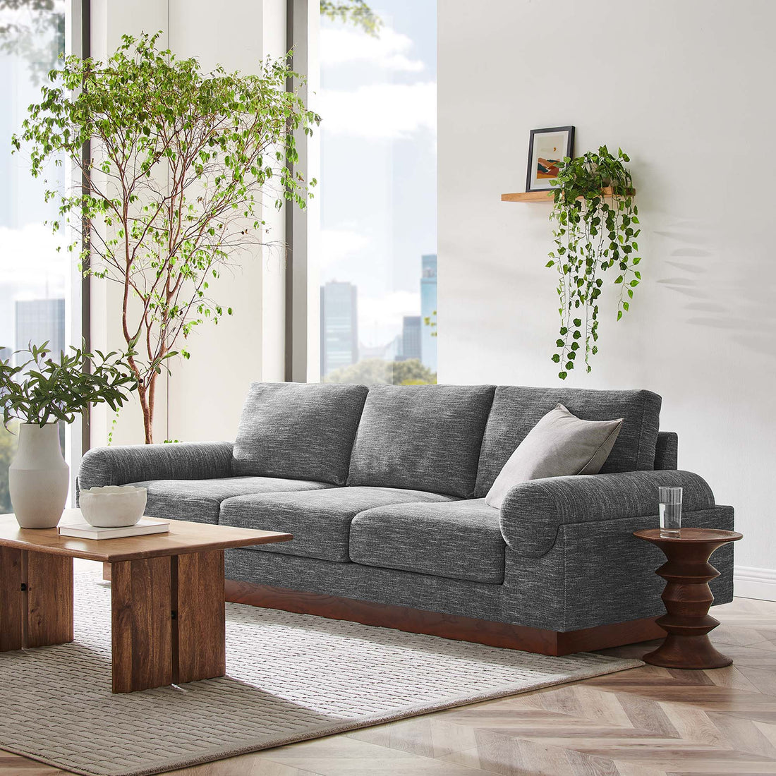 Oasis Upholstered Fabric Sofa by Modway