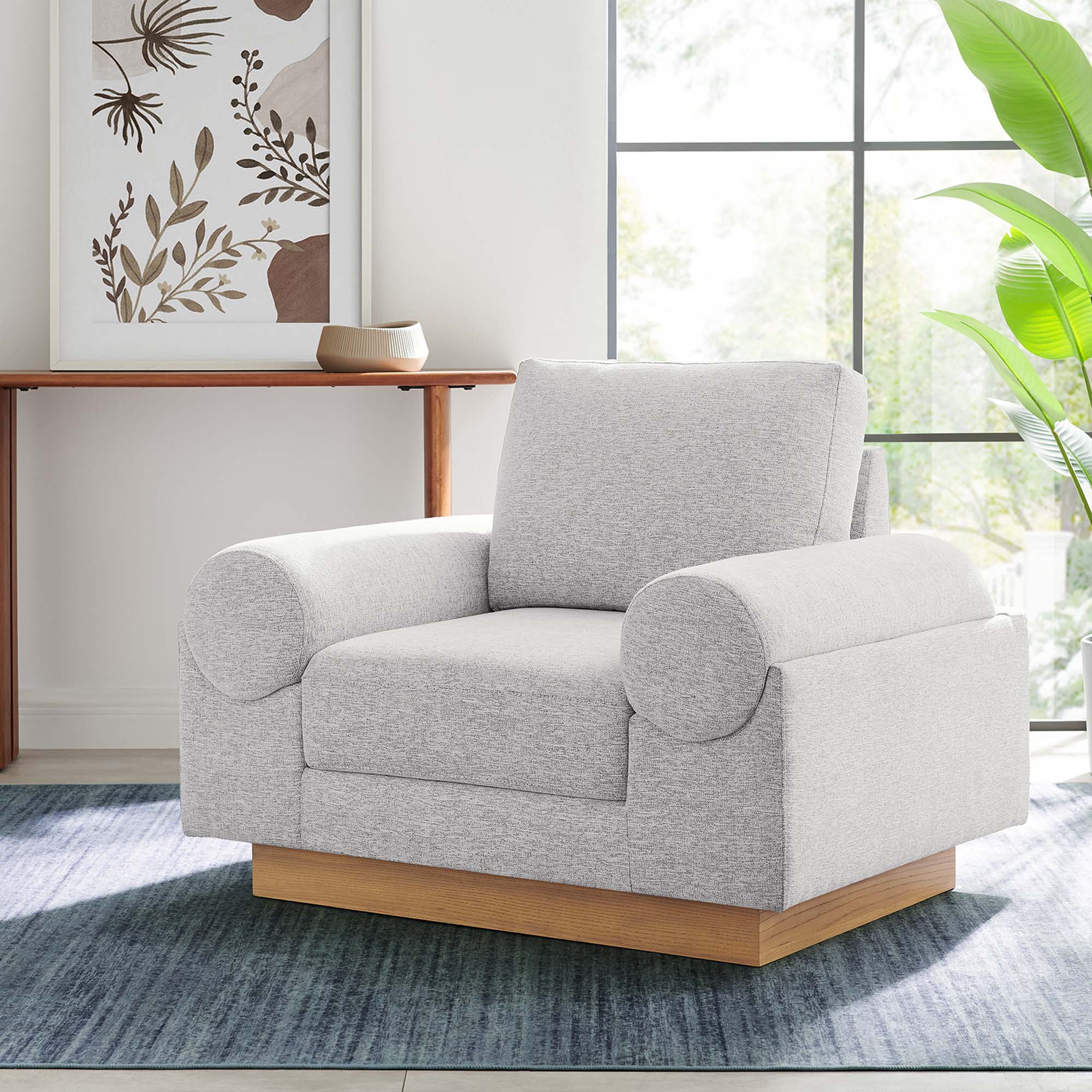 Oasis Upholstered Fabric Armchair by Modway