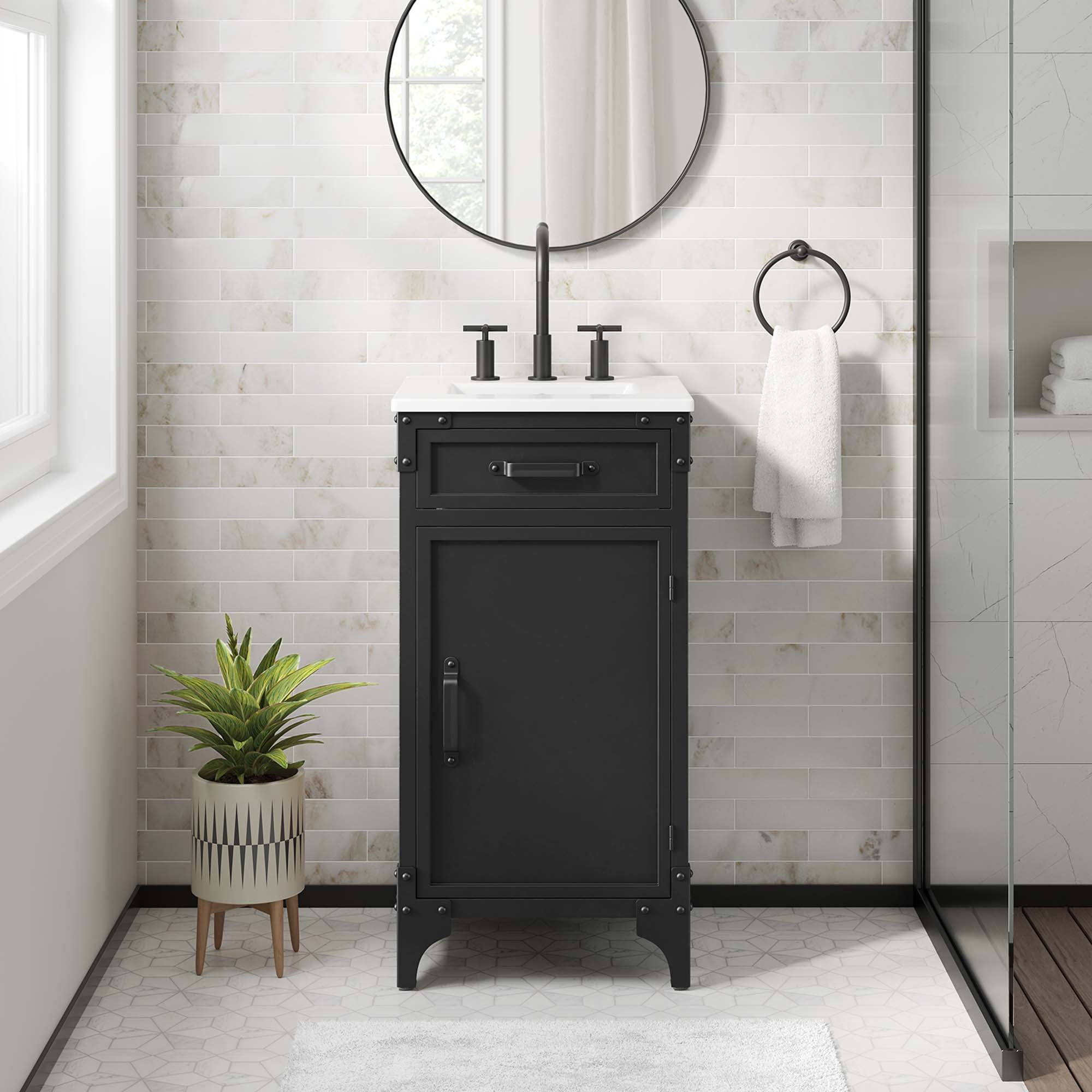 Steamforge Bathroom Vanity Basin Included by Modway