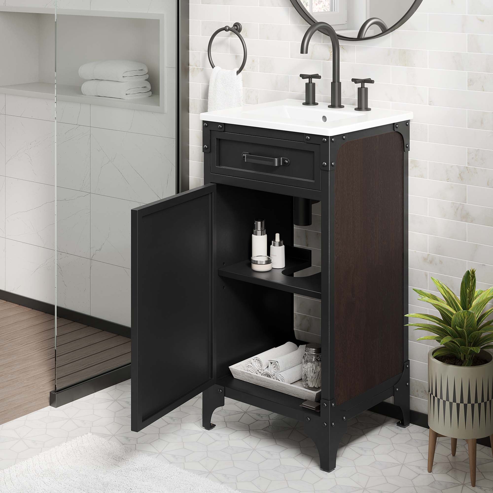 Steamforge Bathroom Vanity Basin Included by Modway