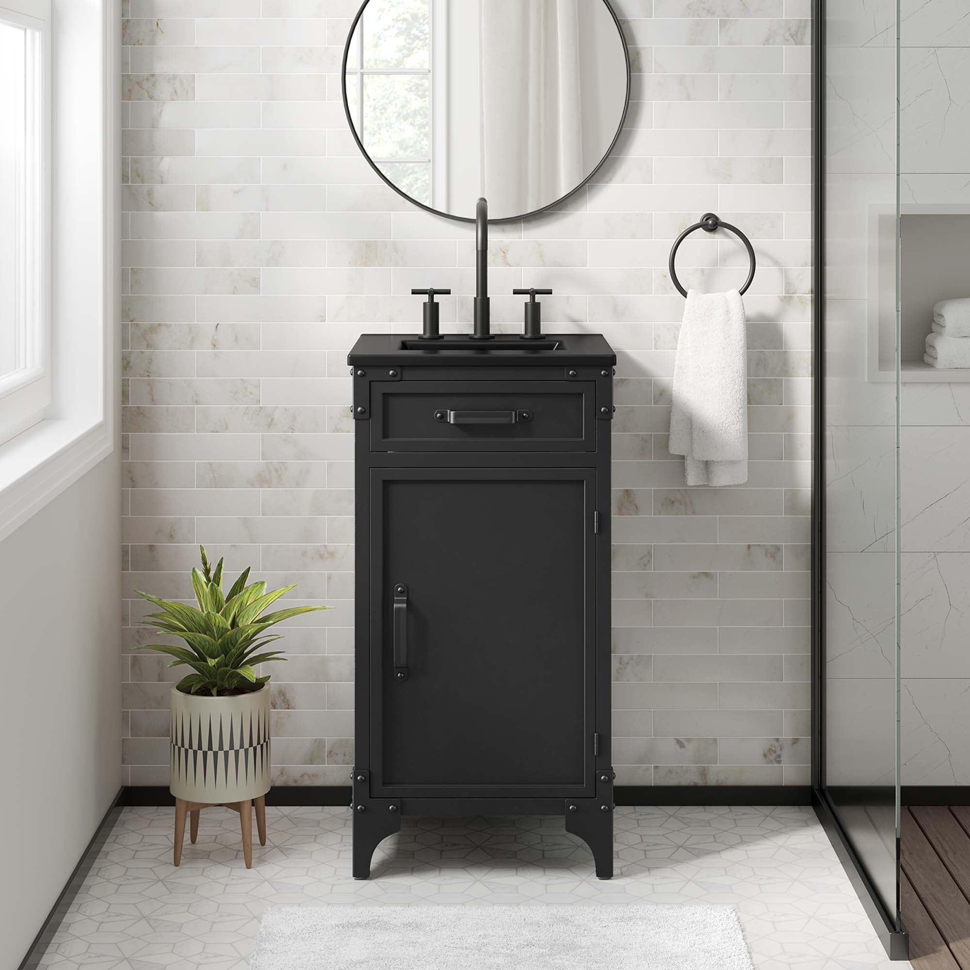Steamforge Bathroom Vanity Basin Included by Modway