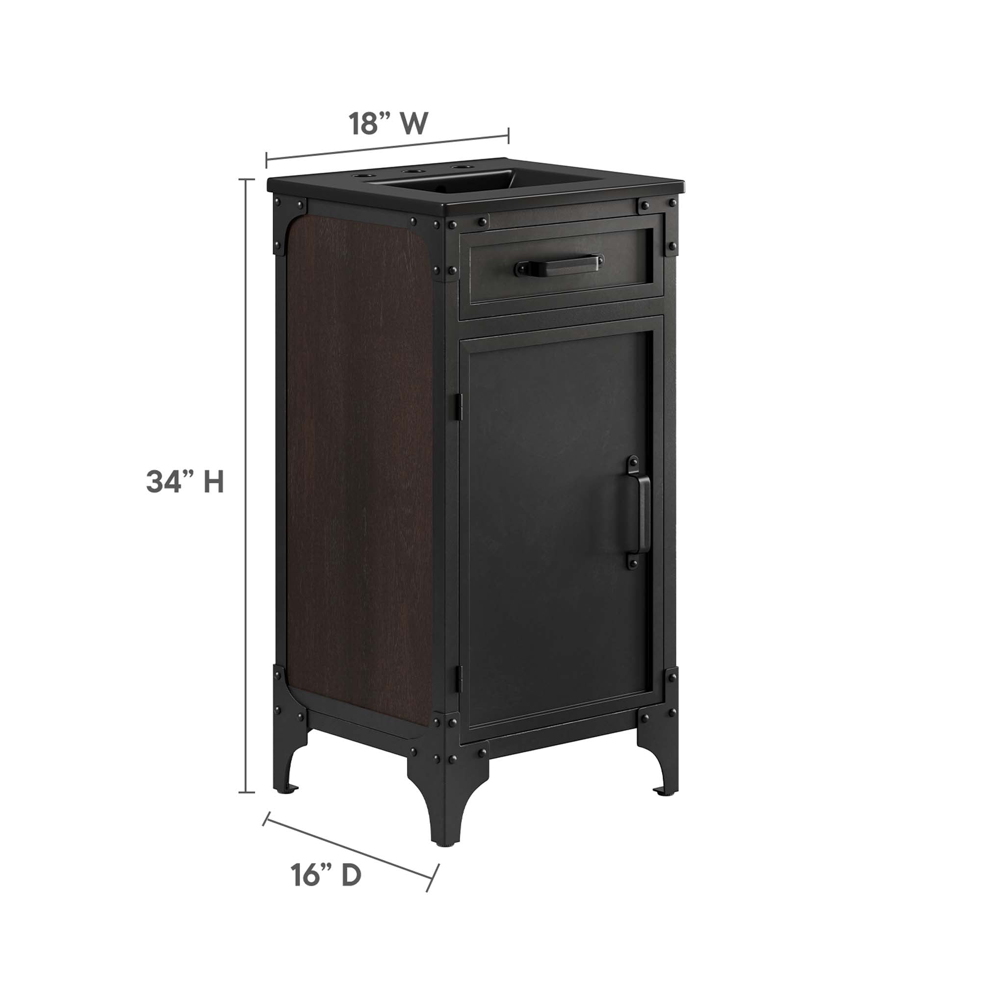 Steamforge Bathroom Vanity Basin Included by Modway