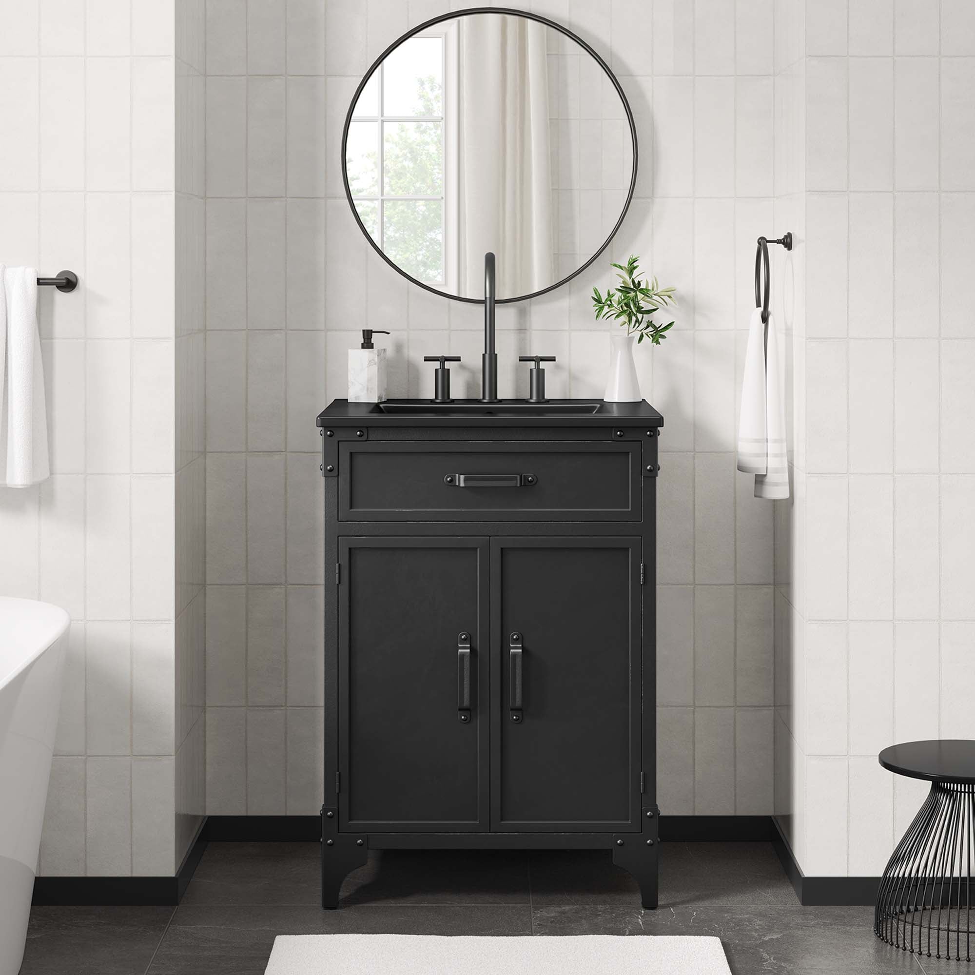 Steamforge Bathroom Vanity Basin Included by Modway