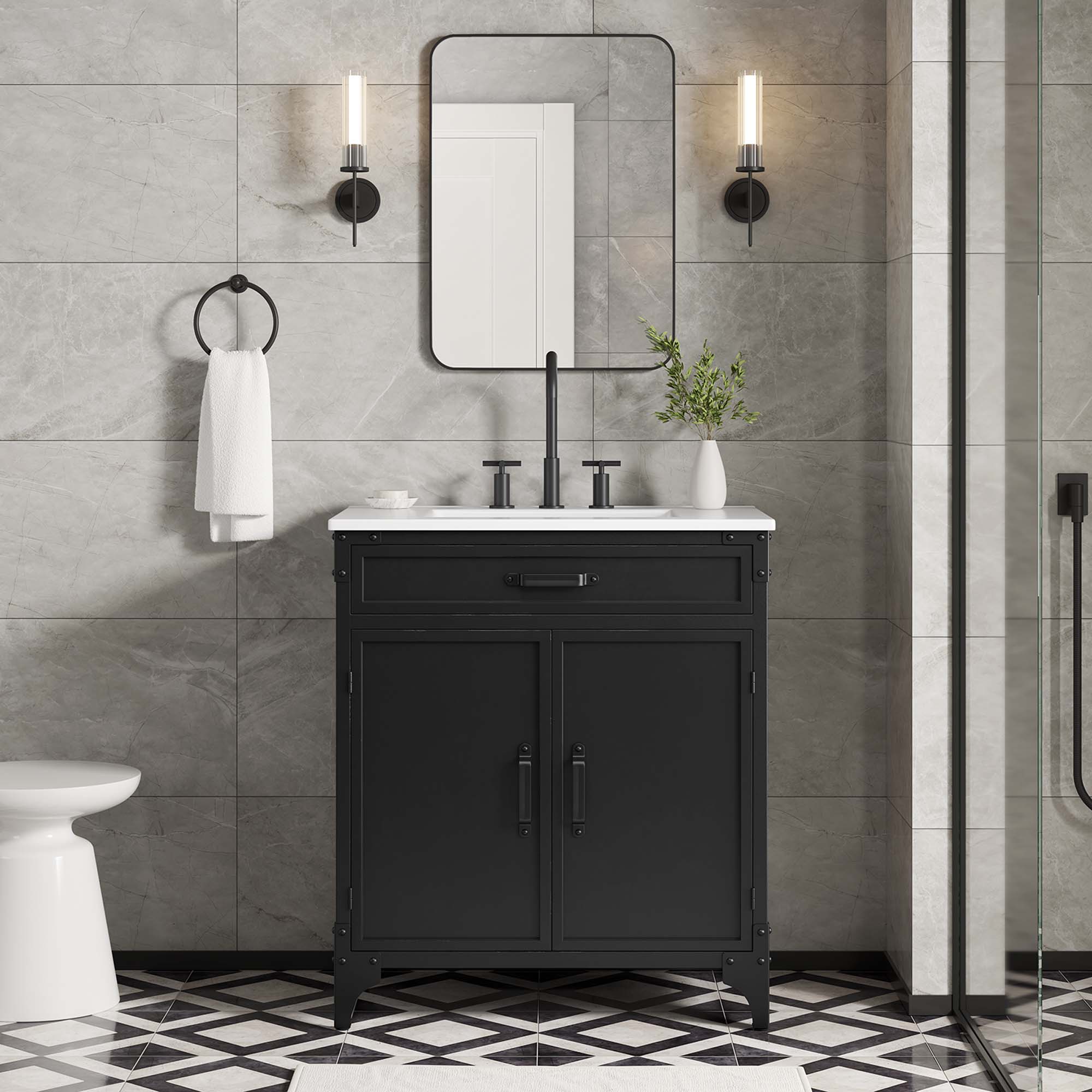 Steamforge Bathroom Vanity Basin Included by Modway