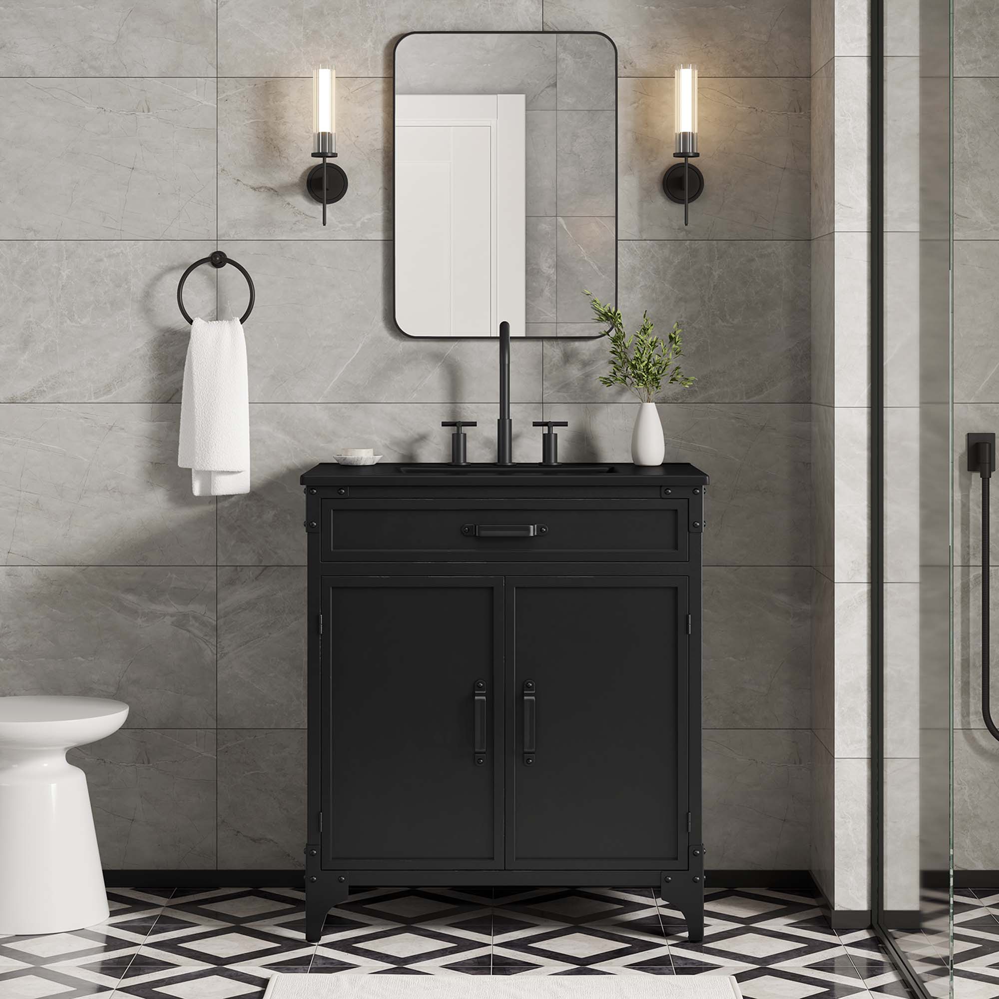 Steamforge Bathroom Vanity Basin Included by Modway