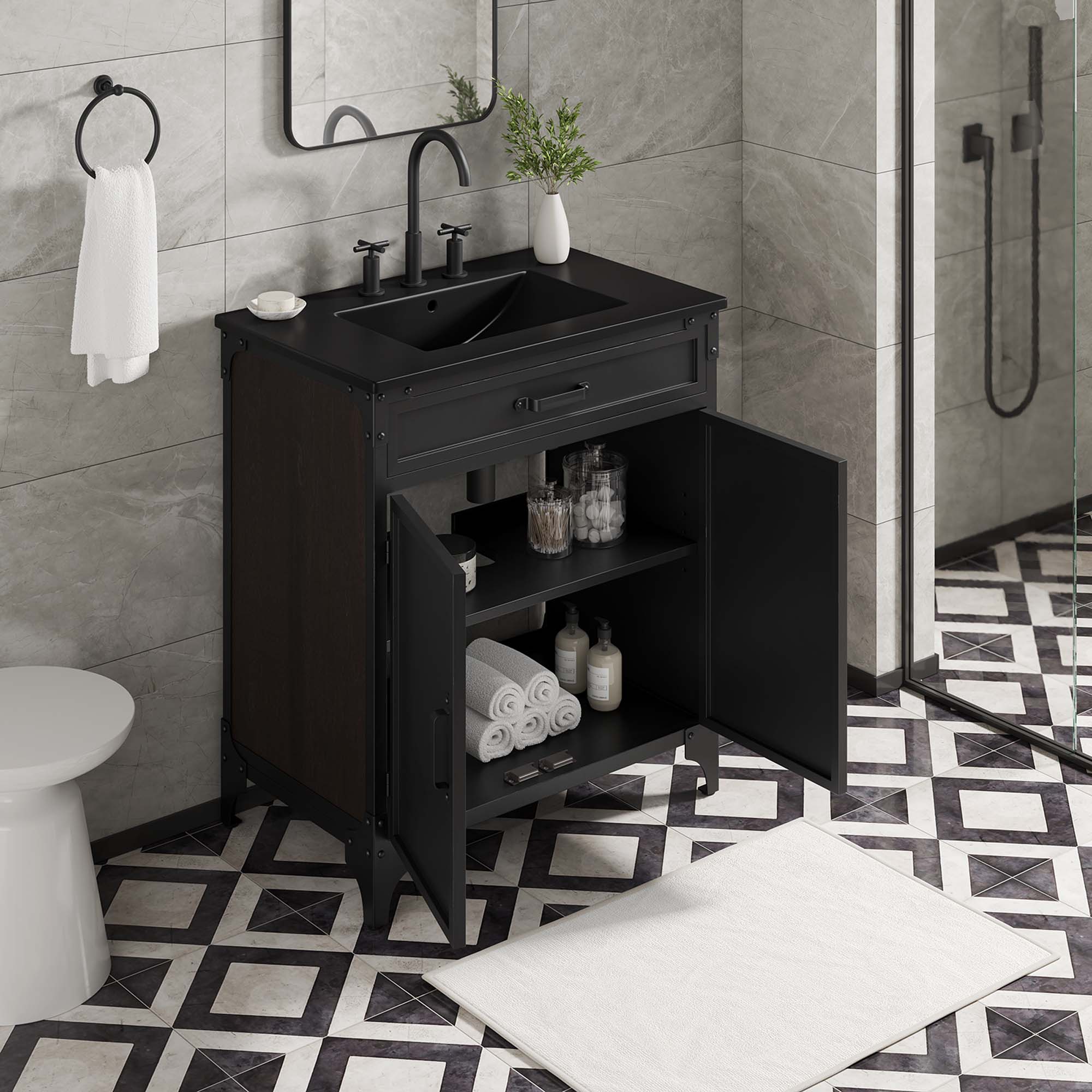 Steamforge Bathroom Vanity Basin Included by Modway