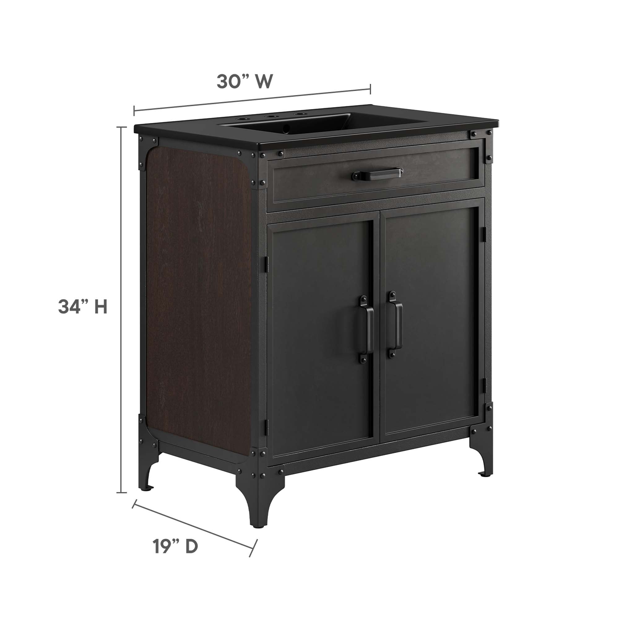 Steamforge Bathroom Vanity Basin Included by Modway